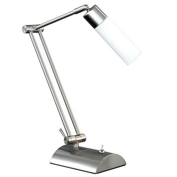 WOFI Schreibtischlampe, Leuchtmittel inklusive, Warmweiß, Tischleuchte Tisch Lampe Schalter beweglich Büro