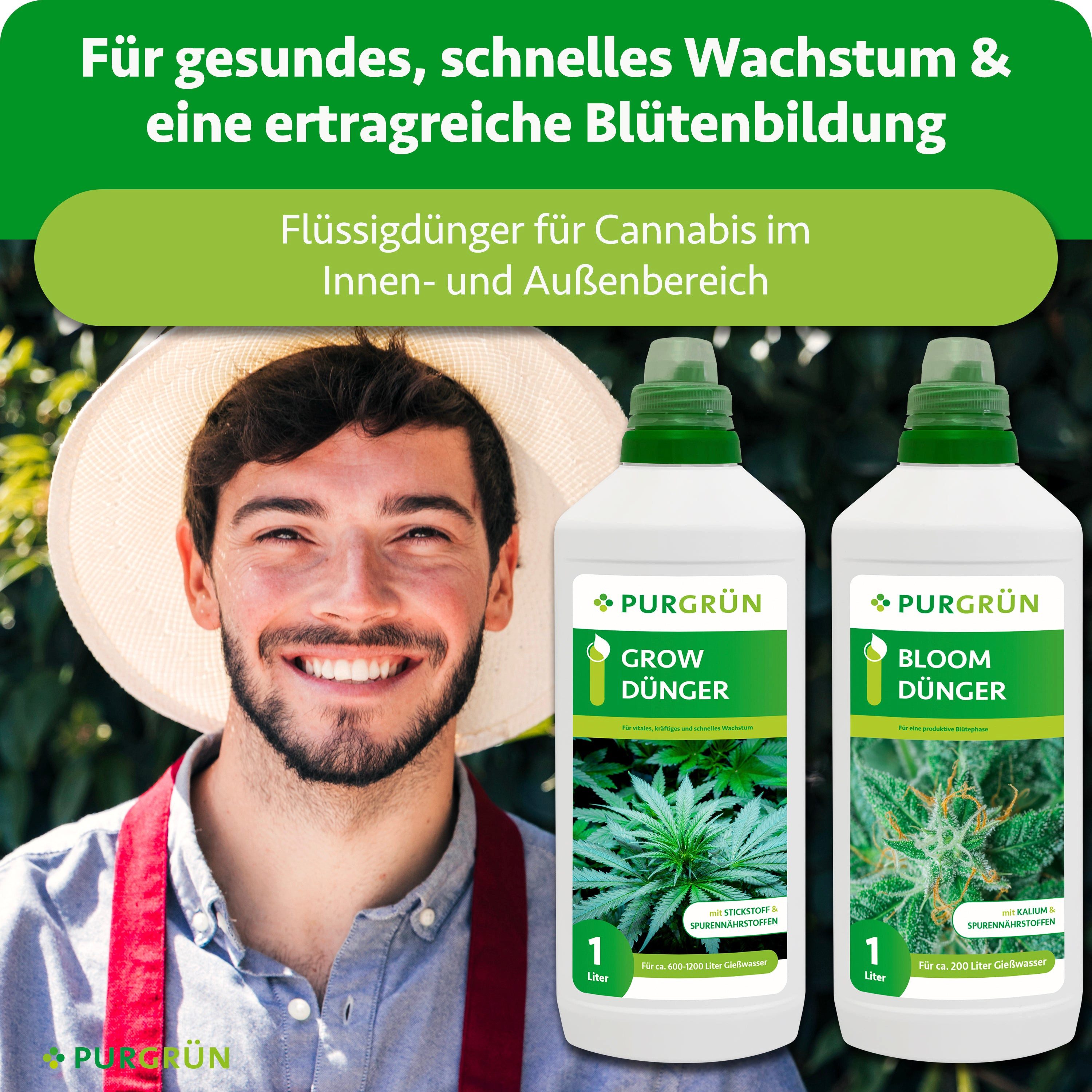 Purgrün Pflanzendünger Purgrün Cannabis Dünger Set, günstig online kaufen