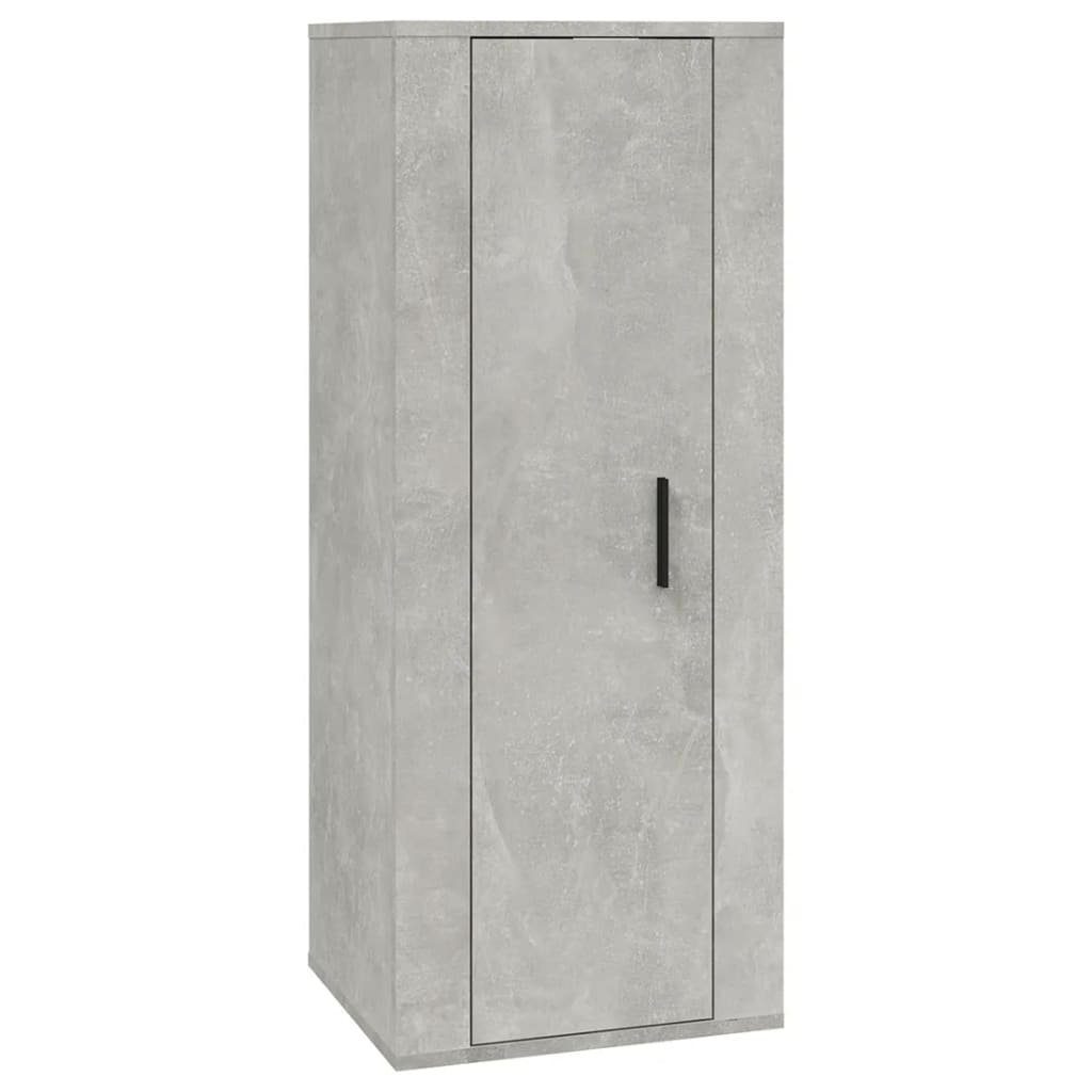 furnicato Betongrau TV-Schrank 5-tlg. Holzwerkstoff TV-Schrank-Set