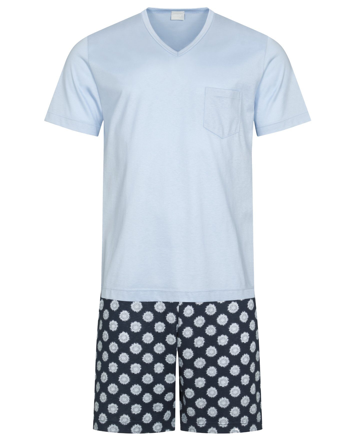Mey Pyjama mynight Serie Pandrup Herren Schlafanzug kurz