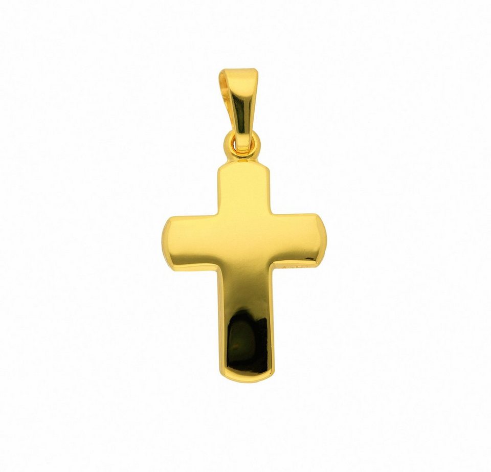 Adelia´s Kette mit Anhänger 333 Gold Kreuz Anhänger, Schmuckset - Set mit  Halskette