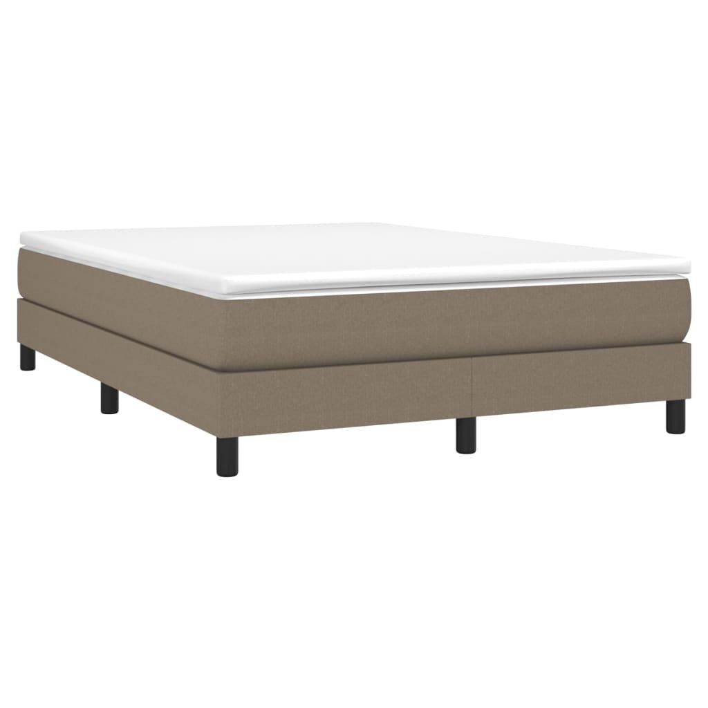 vidaXL Boxspringbett mit Matratze Dunkelbraun 140x190 cm Stoff1399223 günstig online kaufen