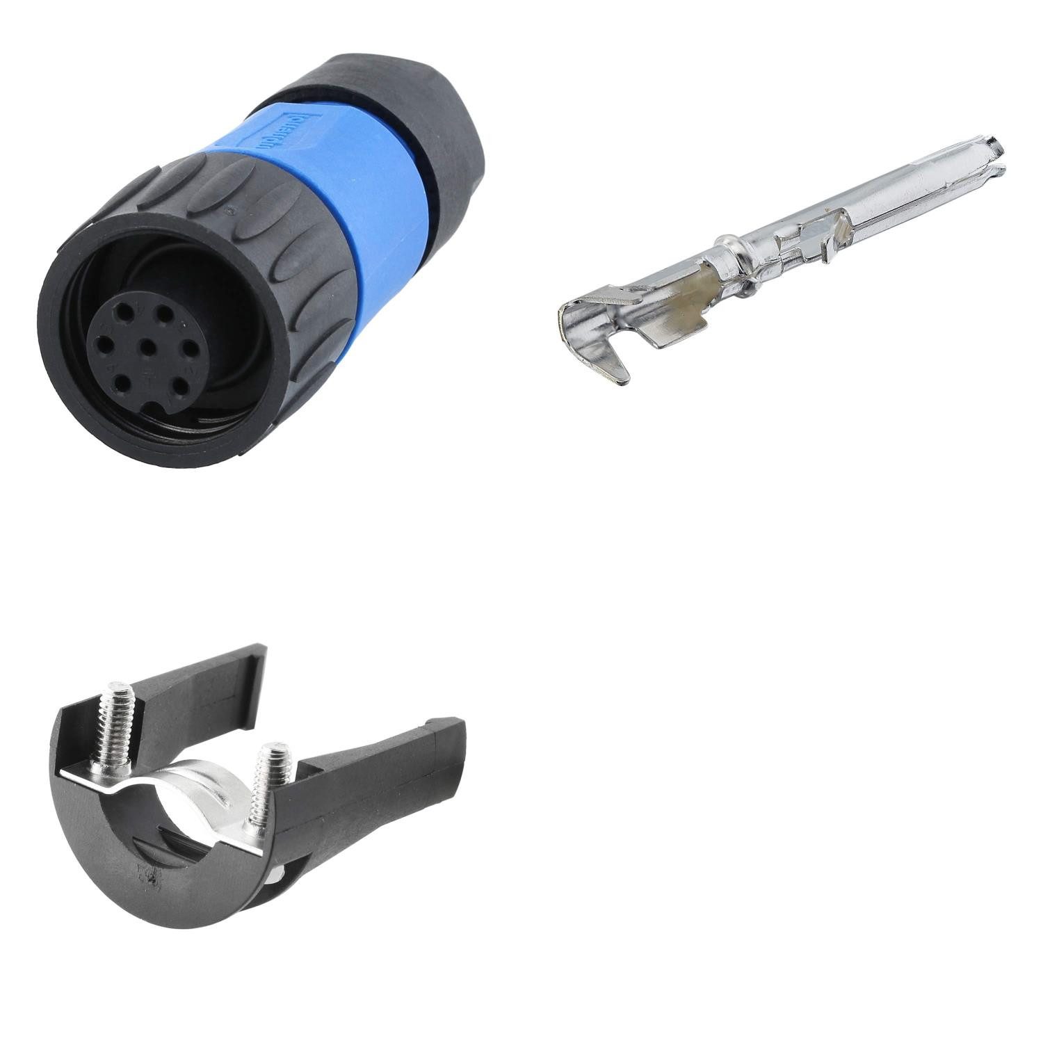 Amphenol Rundstecker Titel:SET-RD24-KSG Kabelstecker, inkl. Zugentlastung und Kontakte ger