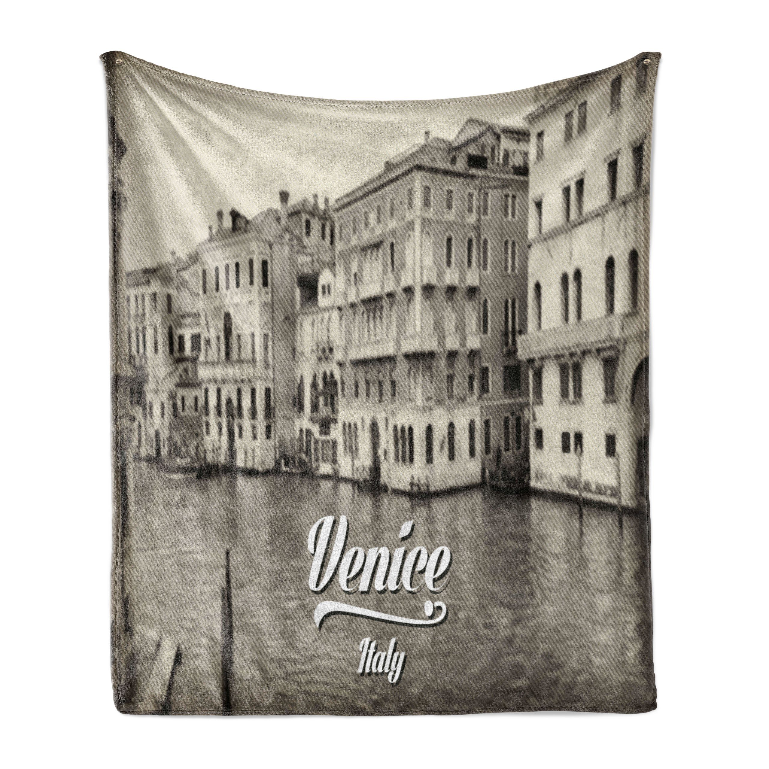 den Innen- Old Plüsch Wohndecke Venedig Venice und Photo Gemütlicher für Abakuhaus, Außenbereich, Vintage