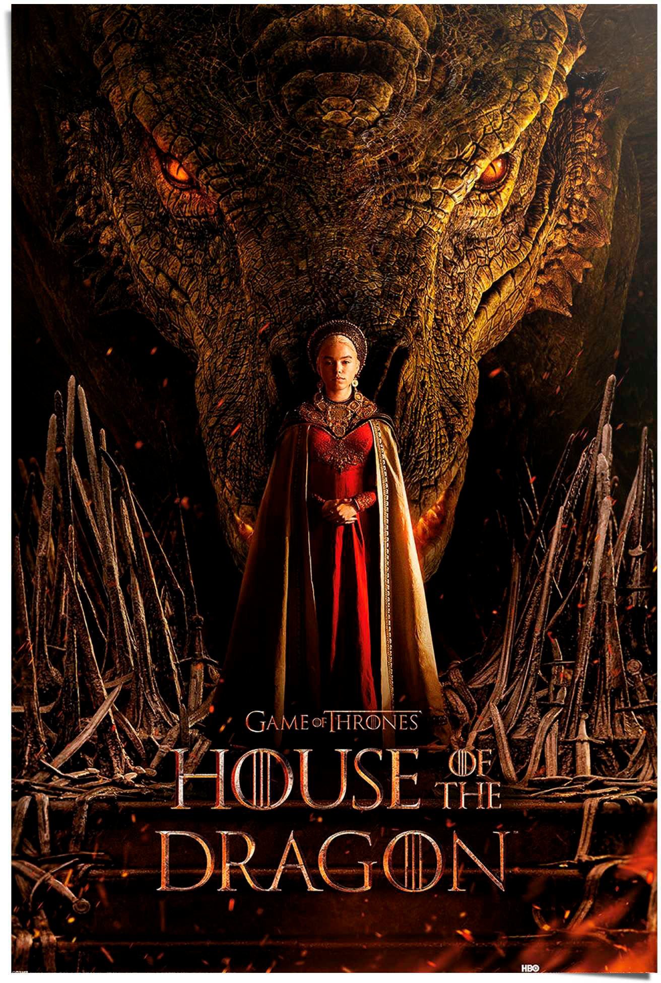 Reinders! Poster House of the Dragon - dragon throne