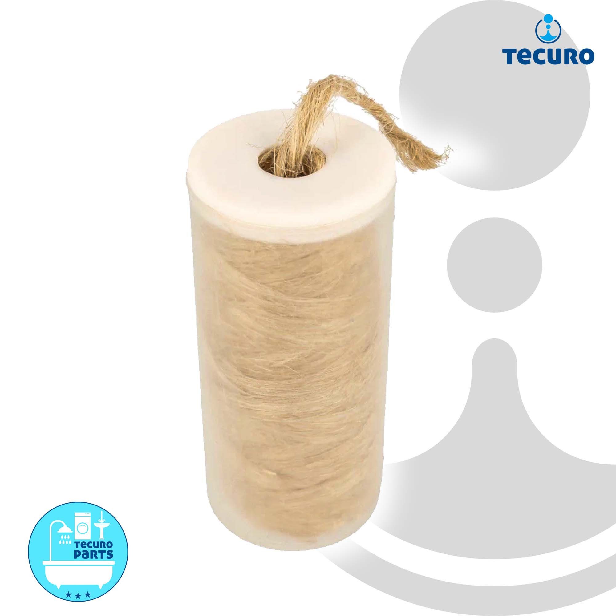 tecuro Gewindedichtung Dichtungshanf Spule mit 80 g im praktischen Kunststoffspender