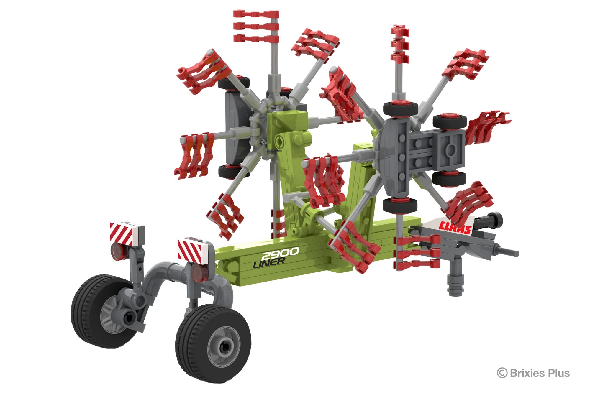 Brixies BRIXIES Plus CLAAS Liner 2900 Schwader Konstruktionsspielsteine, kompatible Klemmbausteine