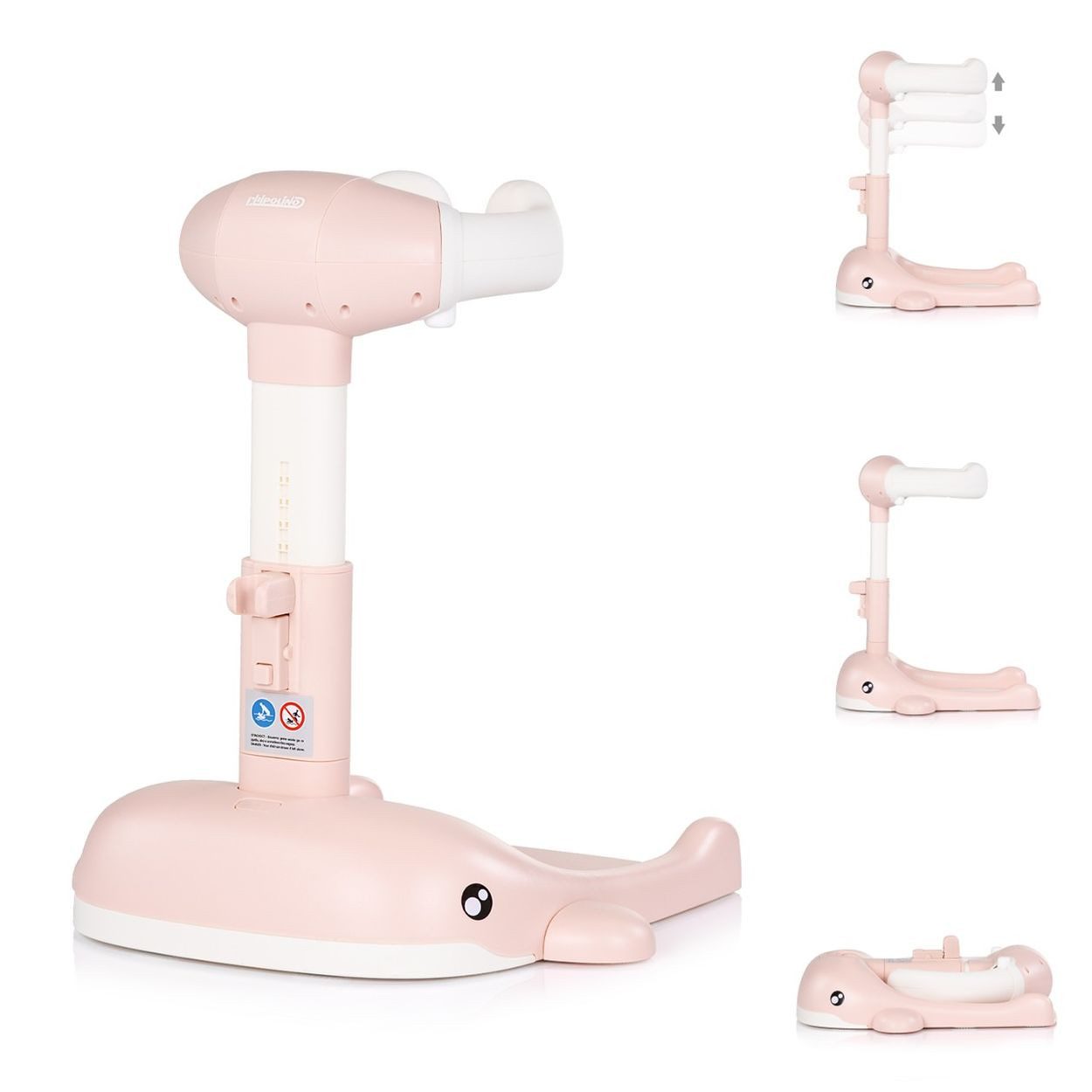 Chipolino Babybadewanne Wal, faltbar, höhenverstellbar, Duschhalter, rutschfester Standfuß