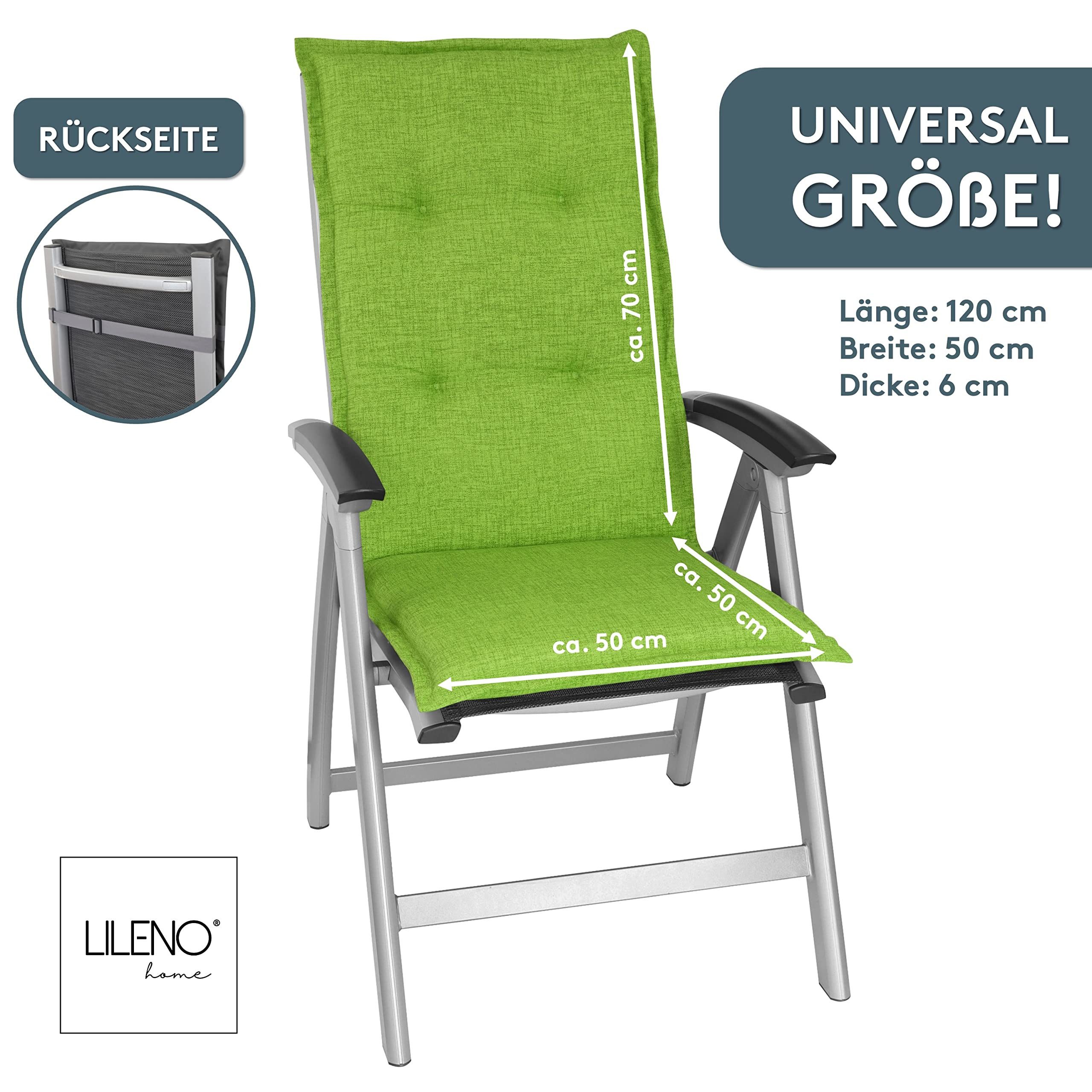LILENO HOME Hochlehnerauflage Gartenstuhl Auflage, bequeme günstig online kaufen