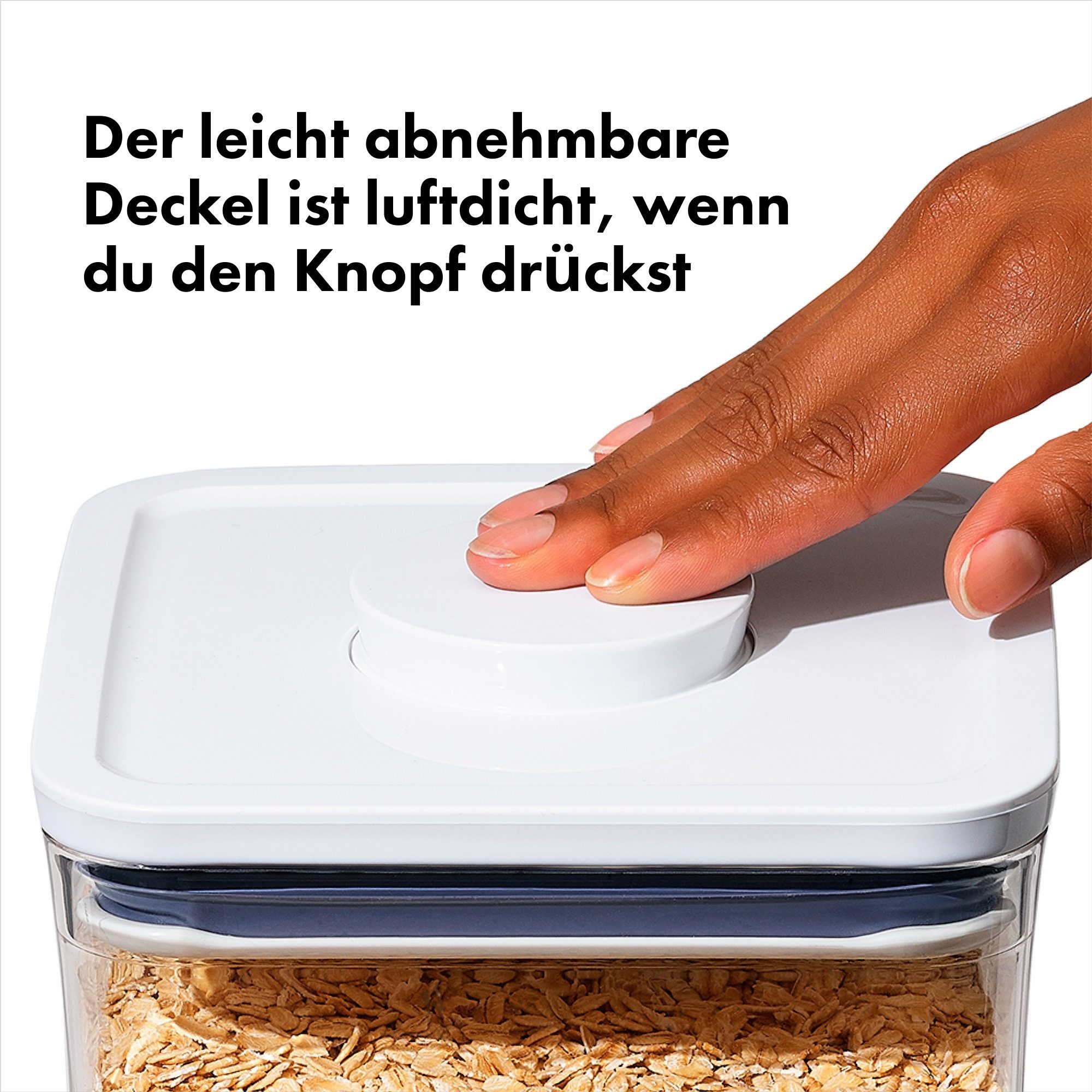 OXO Good Grips Aufbewahrungssystem OXO 4-Piece Mini POP Container Set, Kunststoff, (Set, 4-tlg), Langlebig, spülmaschinenfest und vielseitig einsetzbar