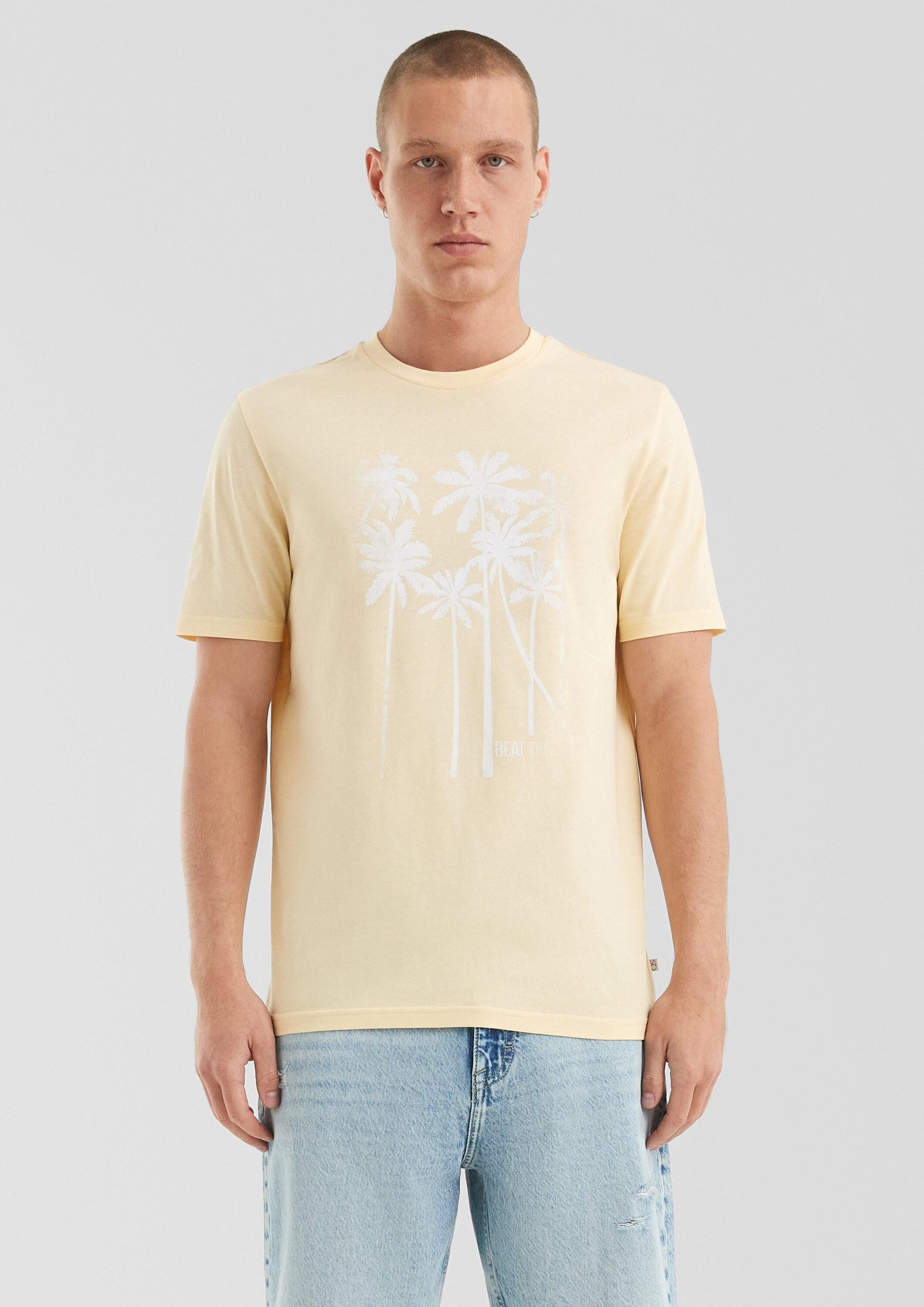 QS Kurzarmshirt T-Shirt Rundhals-T-Shirt mit Frontprint günstig online kaufen