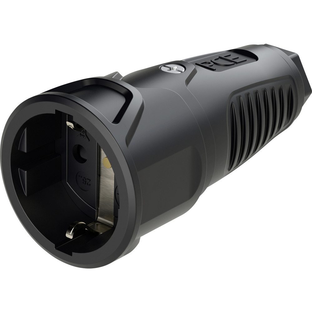 PC Electric PC Electric 2510-ssc Schutzkontaktkupplung Gummi 250 V Schwarz IP20 Steckernetzteil