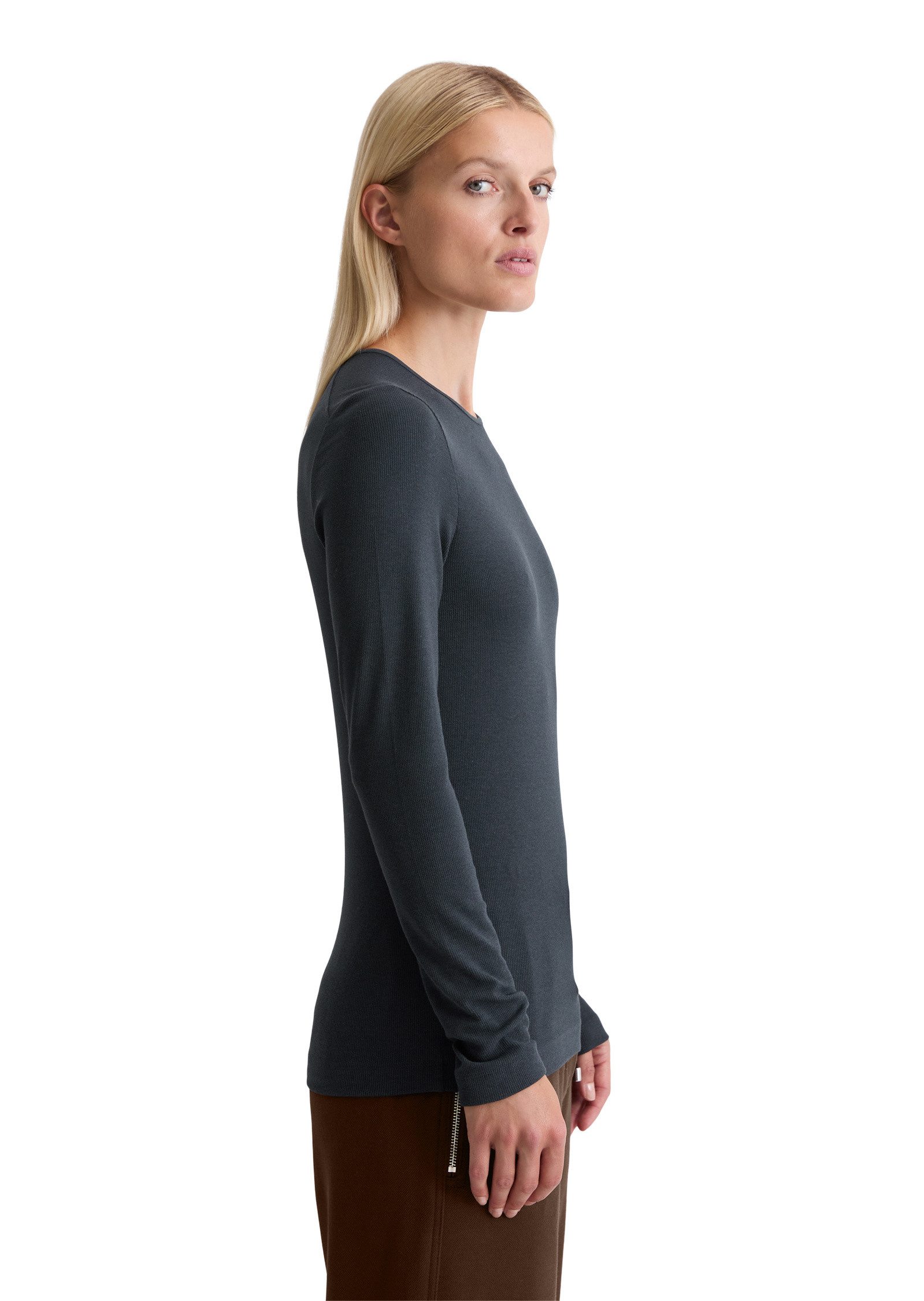 Marc O'Polo Langarmshirt aus TENCEL™ Modal-Baumwolle-Mix günstig online kaufen