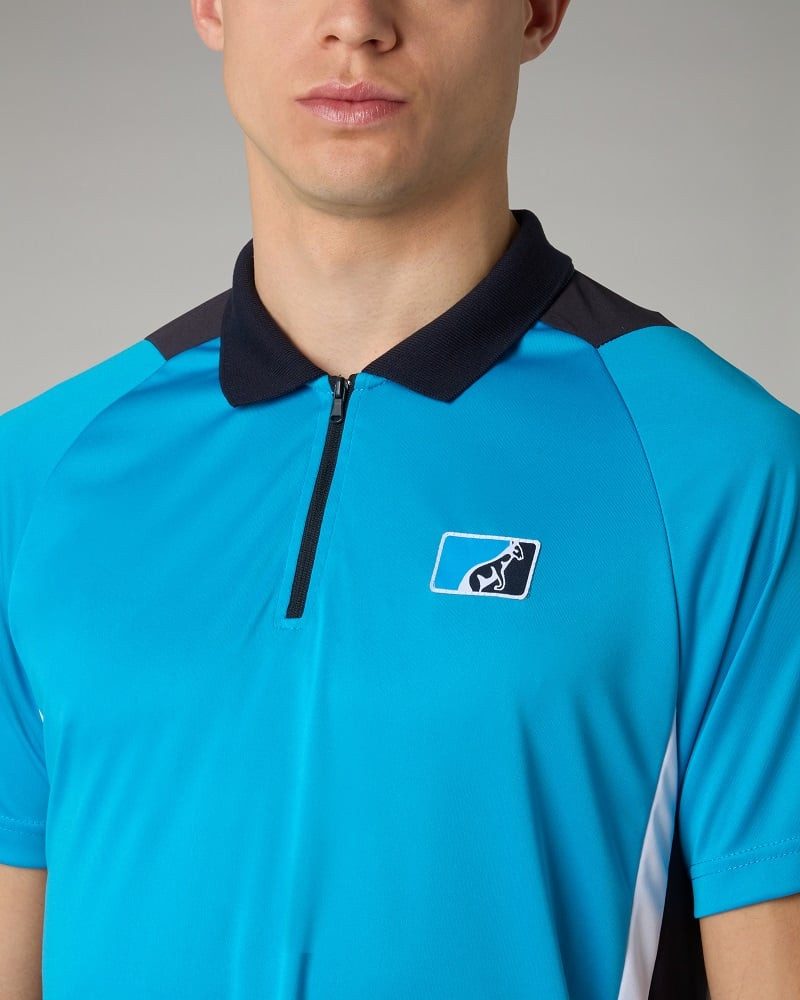 Australian Poloshirt League Ace 2025 türkis/blau Herren
