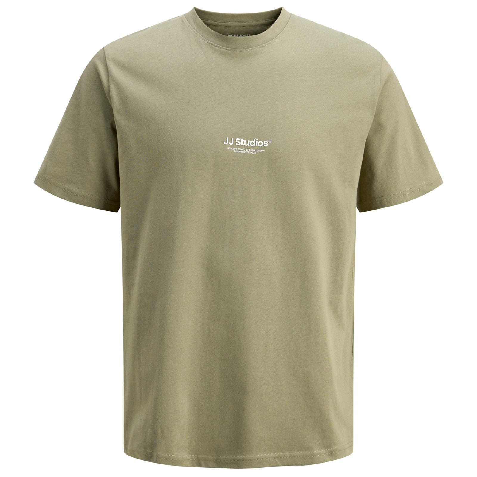 Jack & Jones Rundhalsshirt Jack&Jones Übergrößen T-Shirt oliv JJESOHO