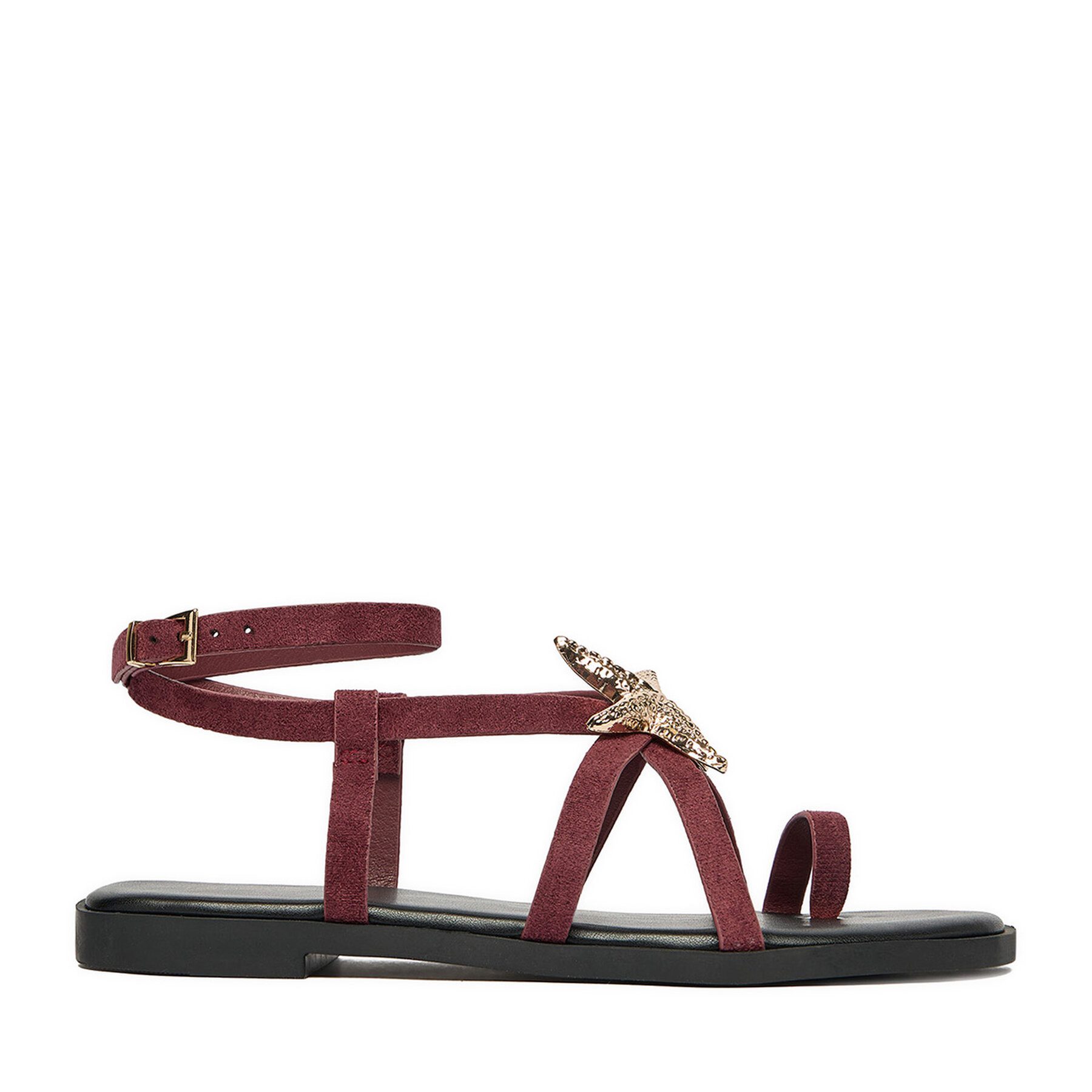 DeeZee Deezee Damen-Sandalen Burgunderrot Sandale