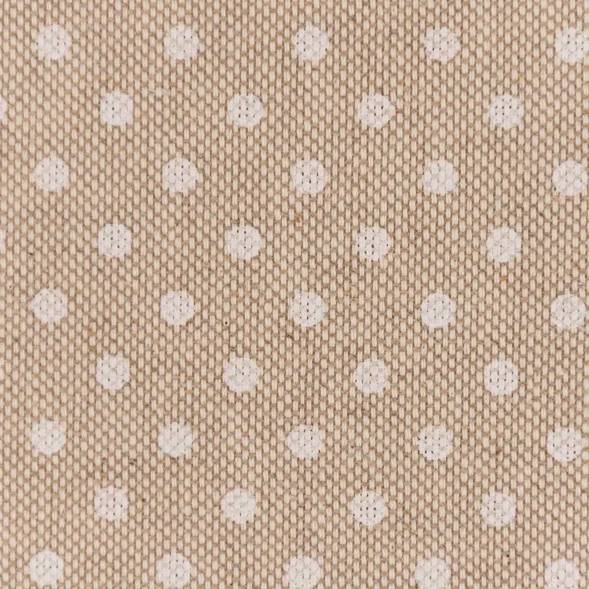 SCHÖNER LEBEN. Tischdecke Tischdecke Leinenlook Basic Dot Pünktchen natur div. Größen, handmade