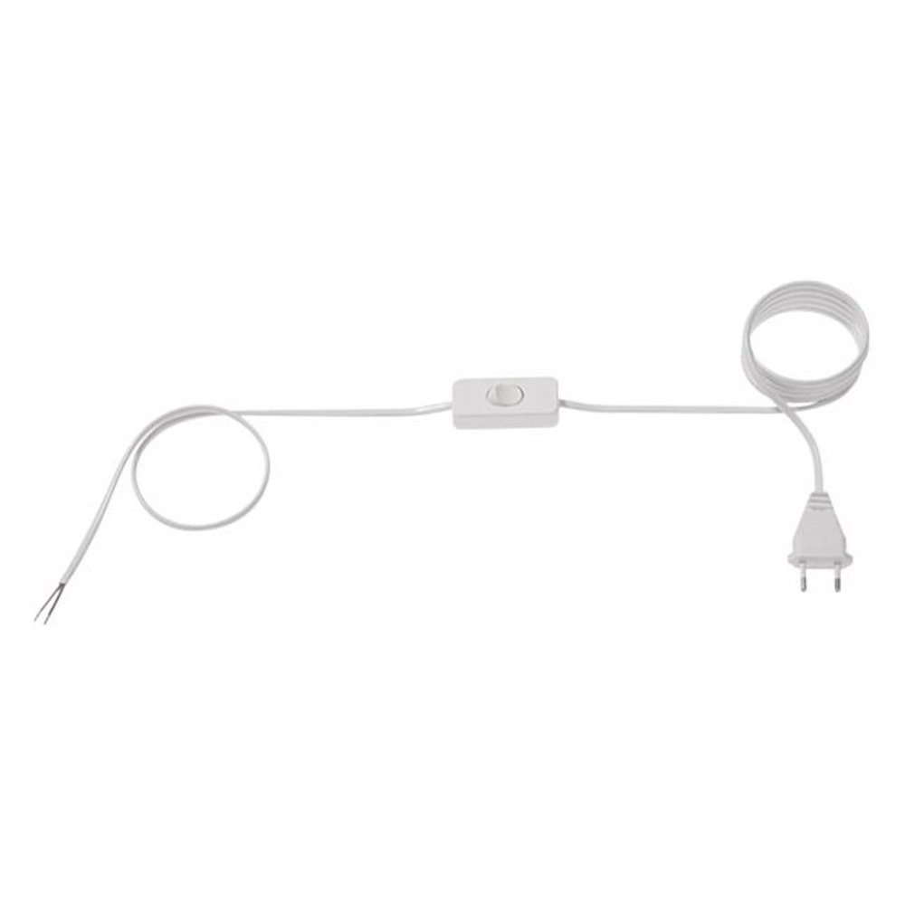 Bachmann Bachmann 211.274 Strom Anschlusskabel Weiß 1.80 m Stromkabel, (180.00 cm)