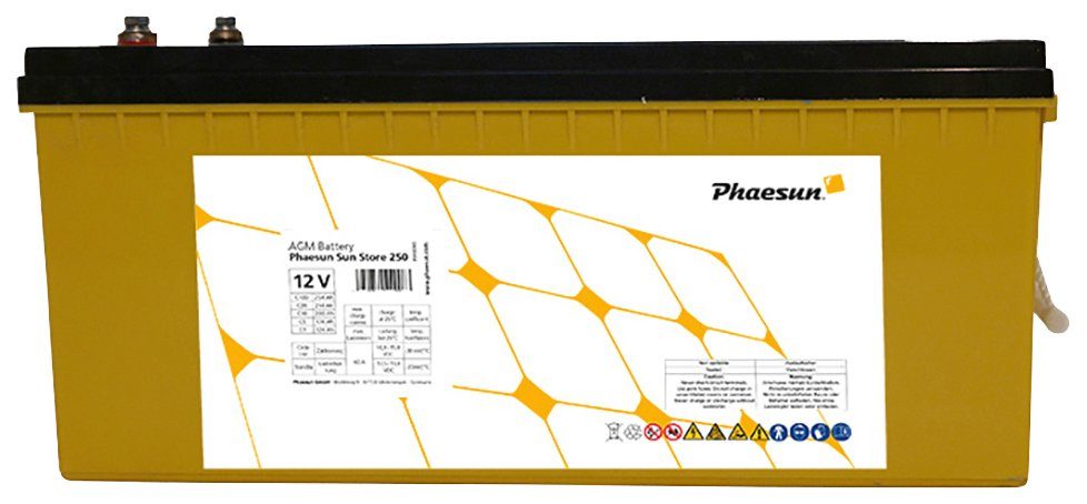 V) 250 Solarakkus AGM Store Phaesun Sun (12