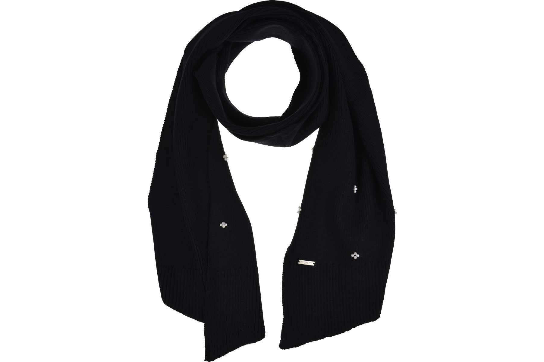 Seeberger Strickschal Strick Schal 180x30cm mit Perlen Schmuck 19703-0