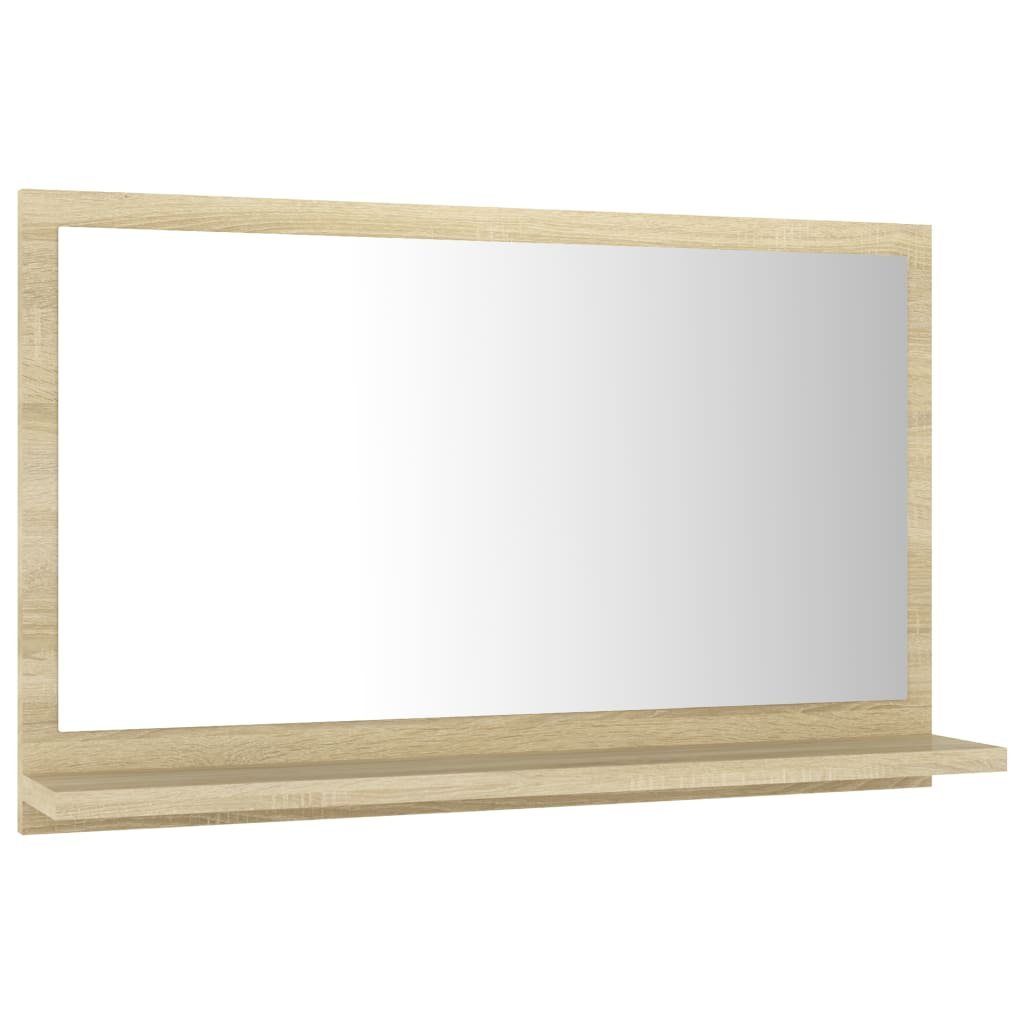 (1-St) cm Holzwerkstoff Badspiegel vidaXL Sonoma-Eiche 60x10,5x37 Badezimmerspiegelschrank