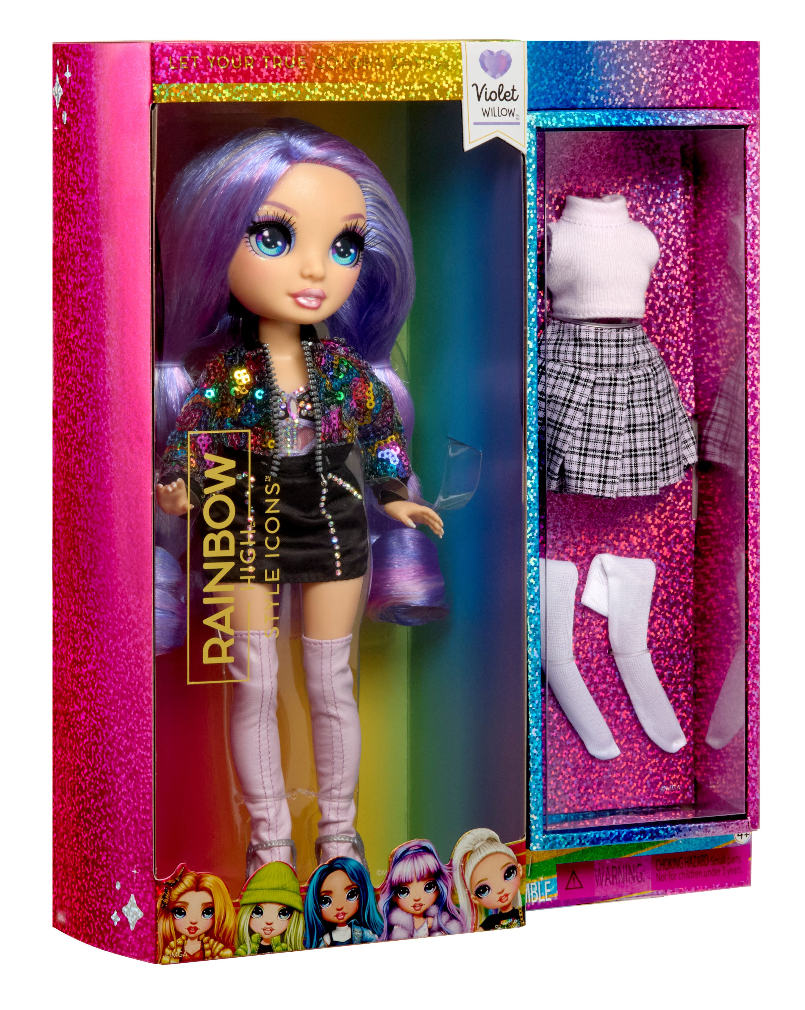 Rainbow High Anziehpuppe Rainbow High Style Icons Doll - Violet