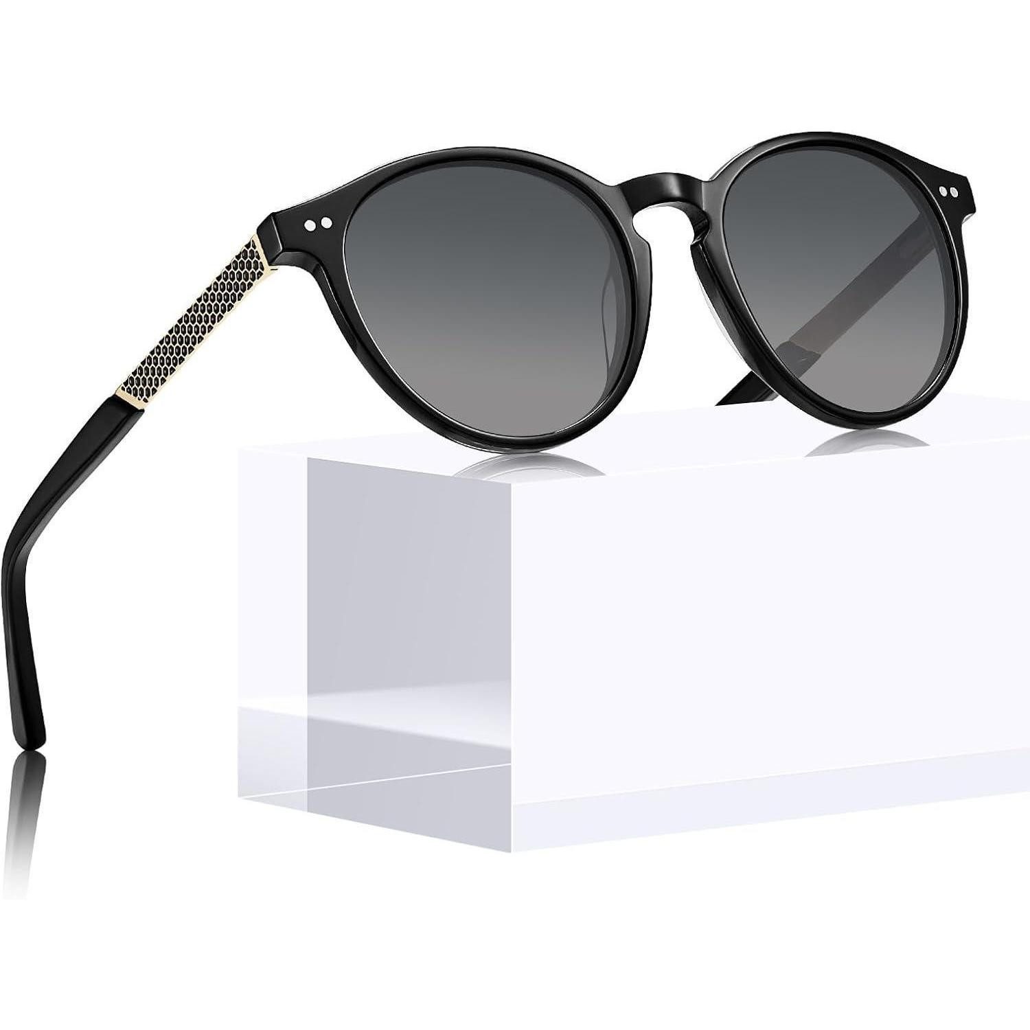 LuxusKollektion Retrosonnenbrille Vintage Runde Sonnenbrille Damen 100% UV-Schutz Polarisiert