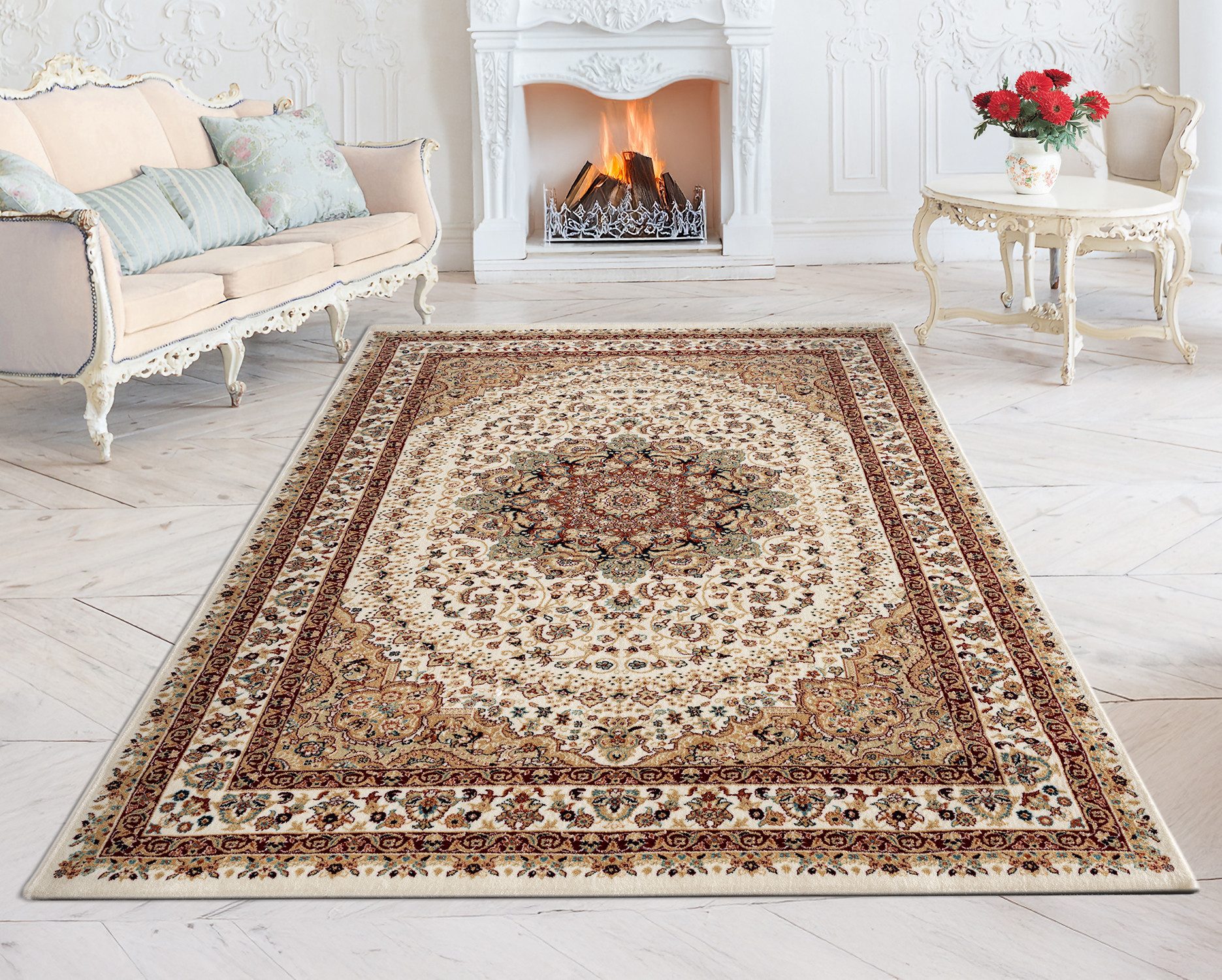 Carpetilla Designteppich Designer Wohnzimmer Teppich Afsahan Orientalische günstig online kaufen