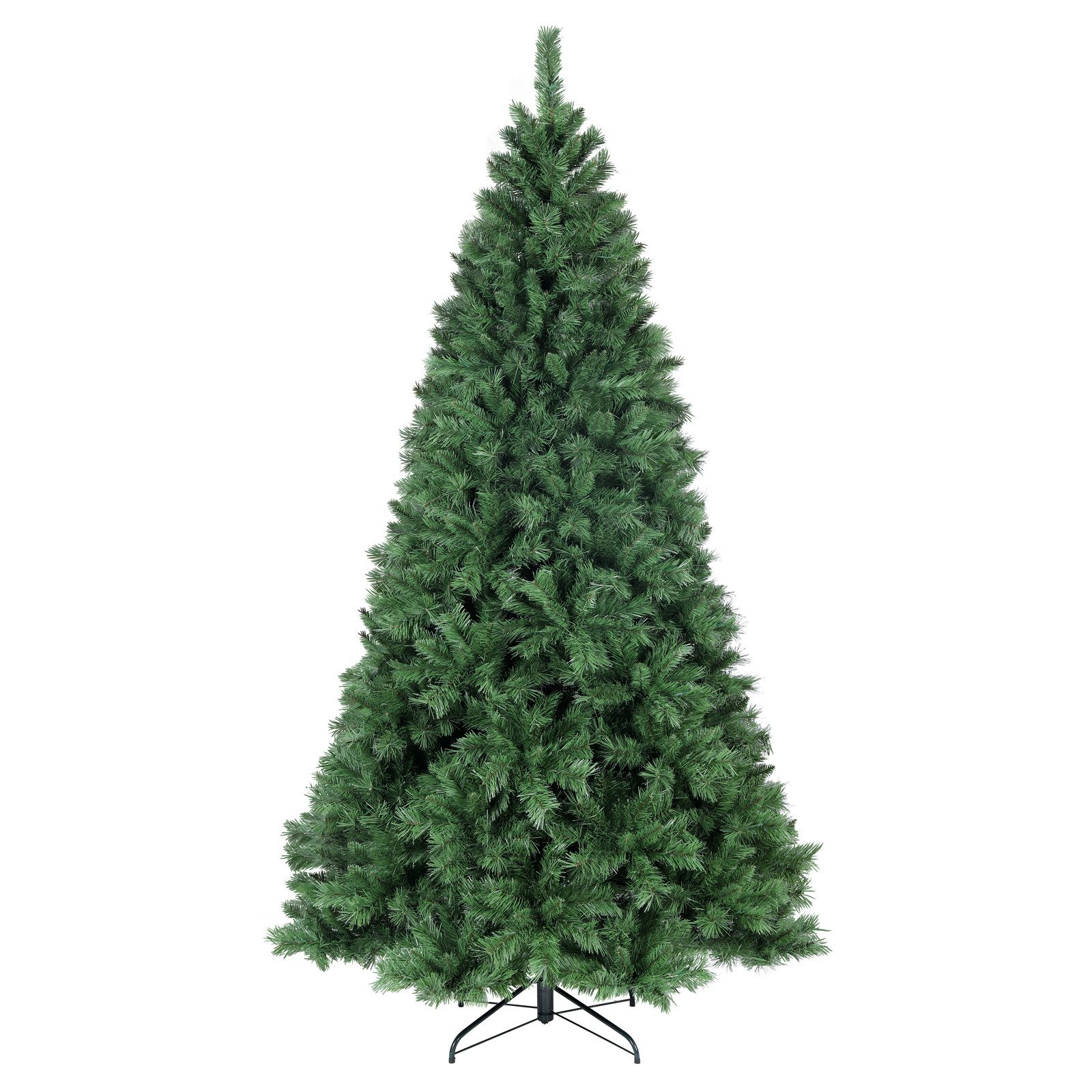 Salcar Künstlicher Weihnachtsbaum PVC Weihnachtsbaum Künstlich Tannenbaum Christbaum mit Metallständer, mit Automatisches Aufklappsystem, 210cm mit 868 Spitzen