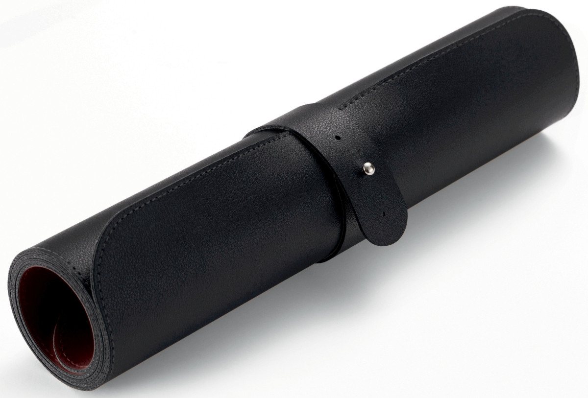 Thumbnail - Sigel Schreibtischunterlage Schreibunterlage einrollbar schwarz-rot Lederimitat 800x300x2mm.