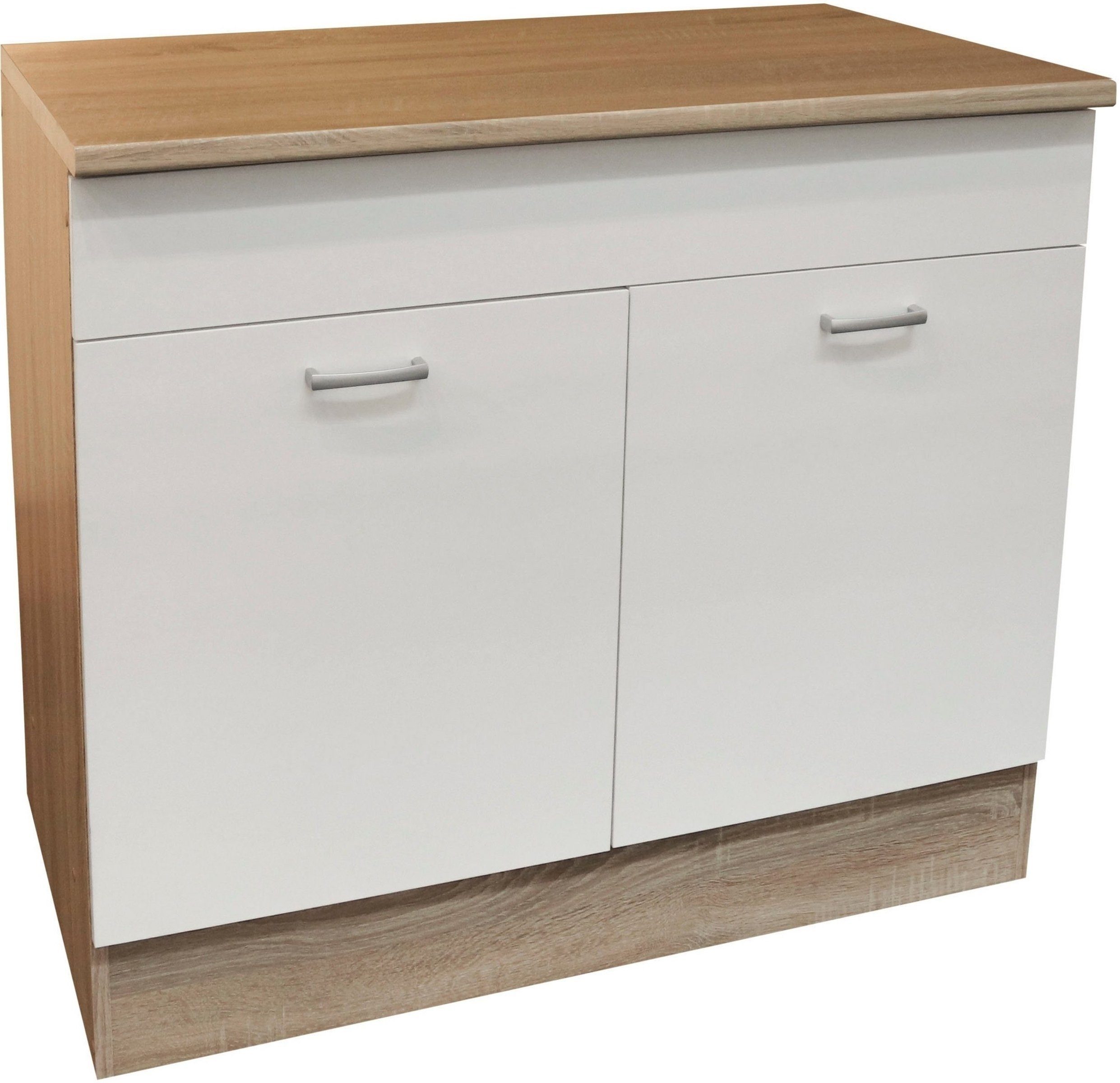 PREISBRECHER Spülenunterschrank Ailina in Sonoma-Eiche / günstig online kaufen