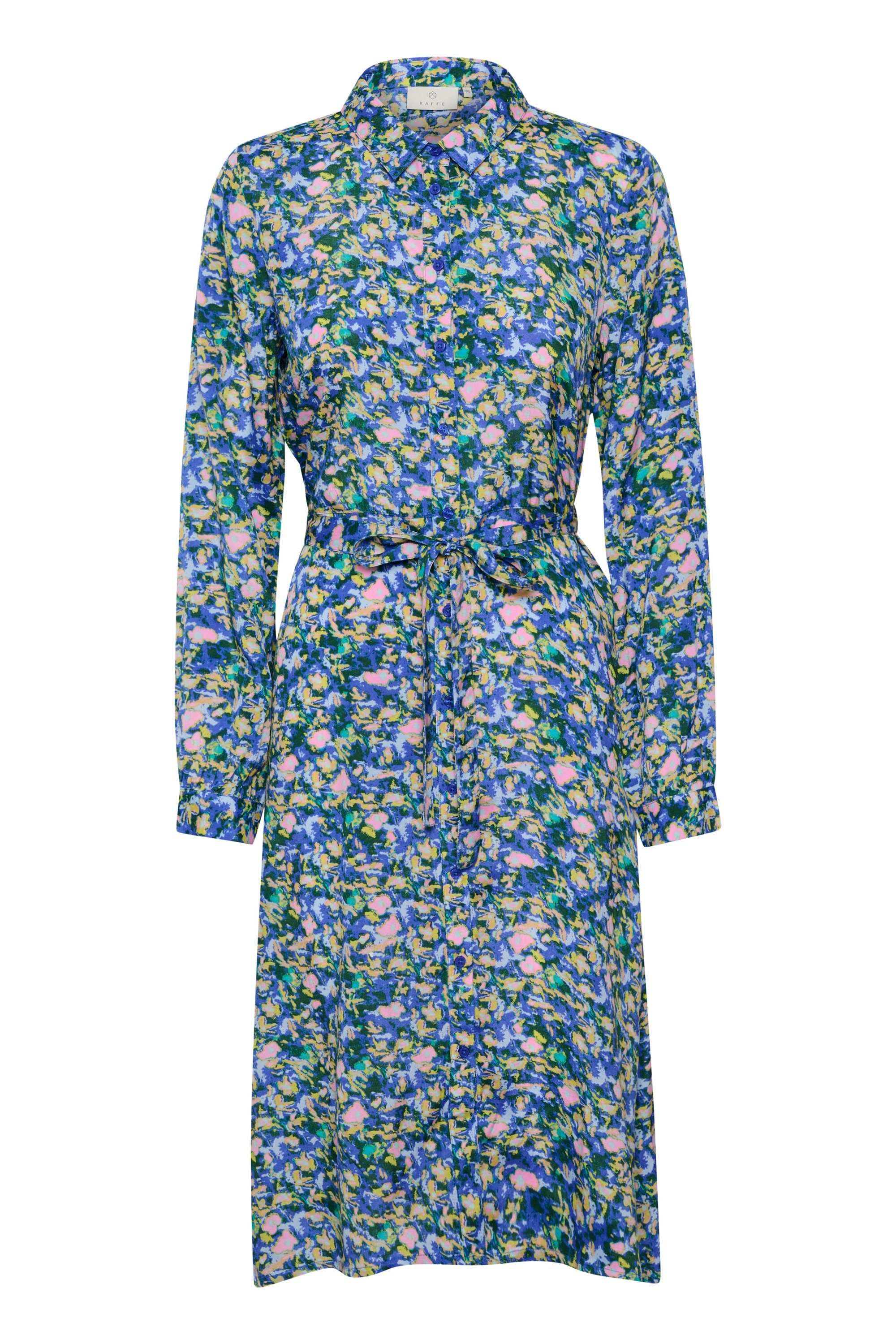 KAFFE Jerseykleid Kleid Print KAmaria Blurry Flower Blue