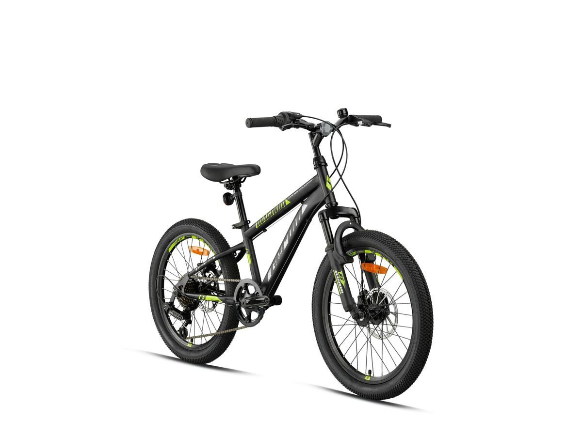 T&Y Trade Mountainbike 20 Zoll Mountainbike Kinder MTB Fahrrad Rad Bike MAGNUM Grün GRN26-073, 7 Gang Shimano, Kettenschaltung, Federgabel, 7 Gänge, Scheibenbremse, Disc