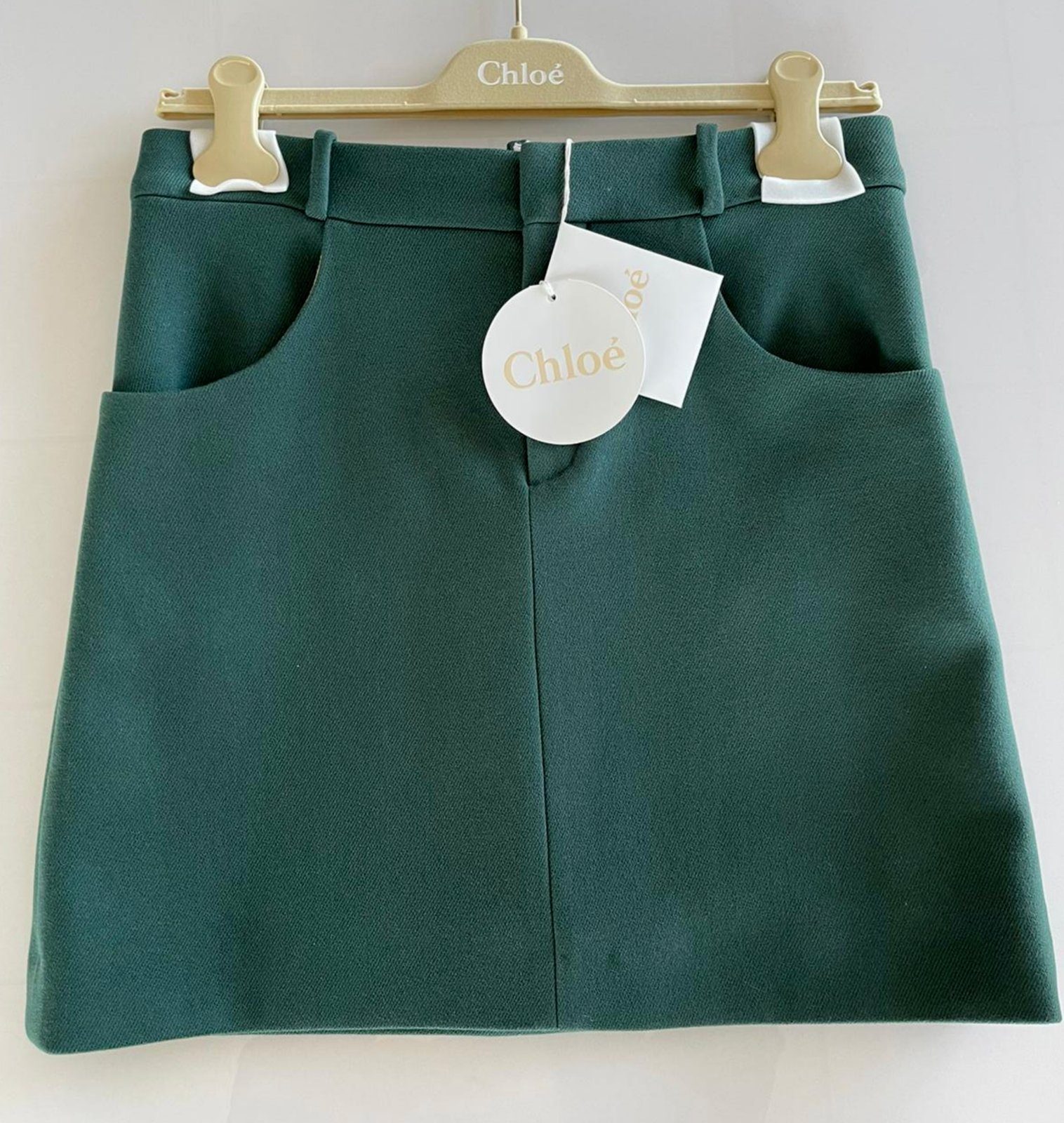 Chloé Karorock Chloé Paris Womens Iconic Cult Wool Silk Mini Skirt Minirock Rock Bnwt