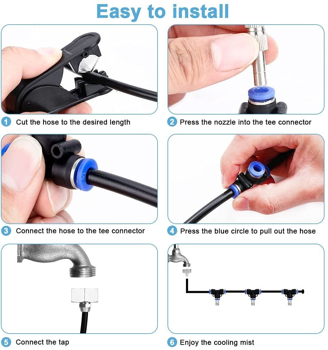 Bewässerungssystem 20 m(Ohne Tropfer)