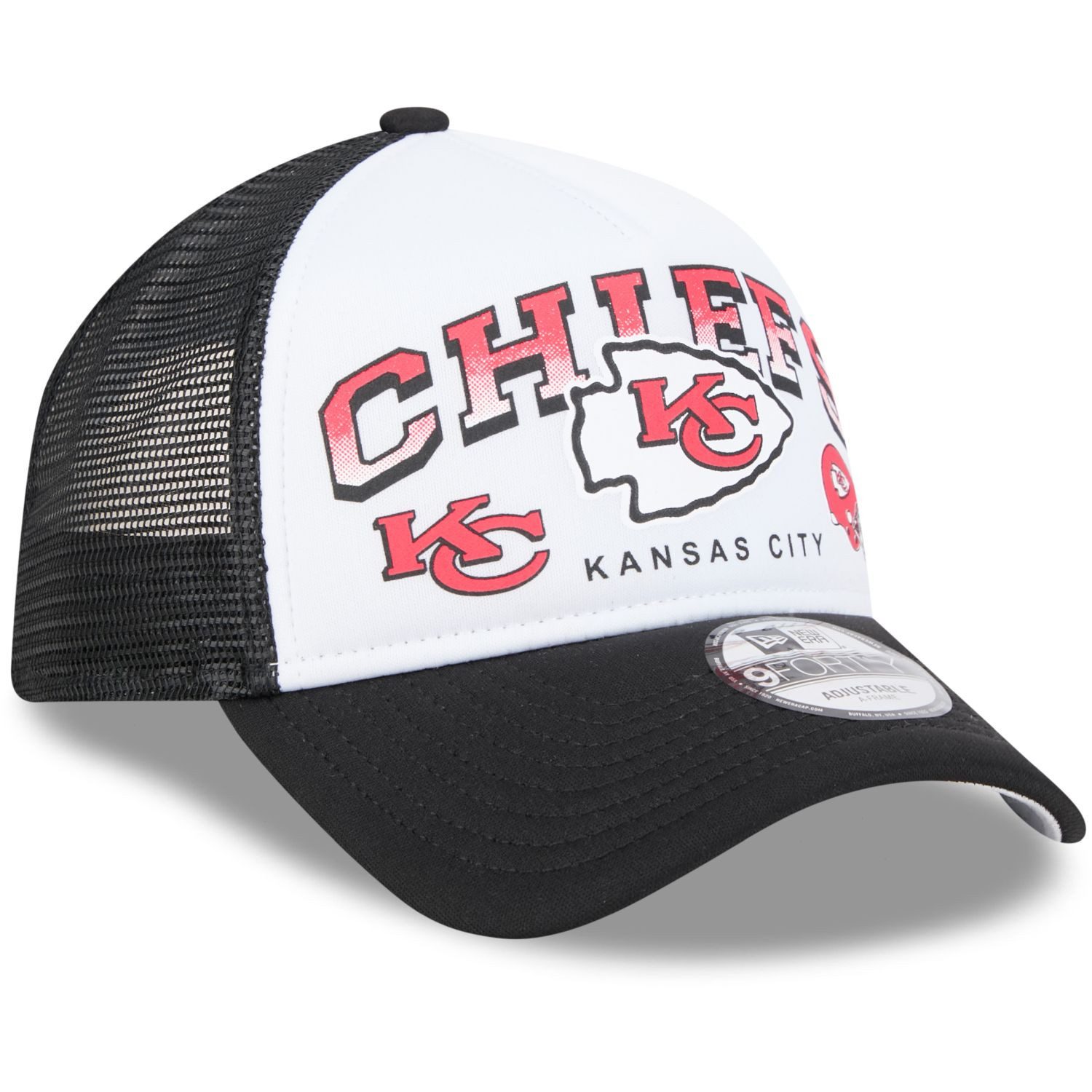New Era Trucker Cap AFrame Trucker RETRO Kansas City Chiefs