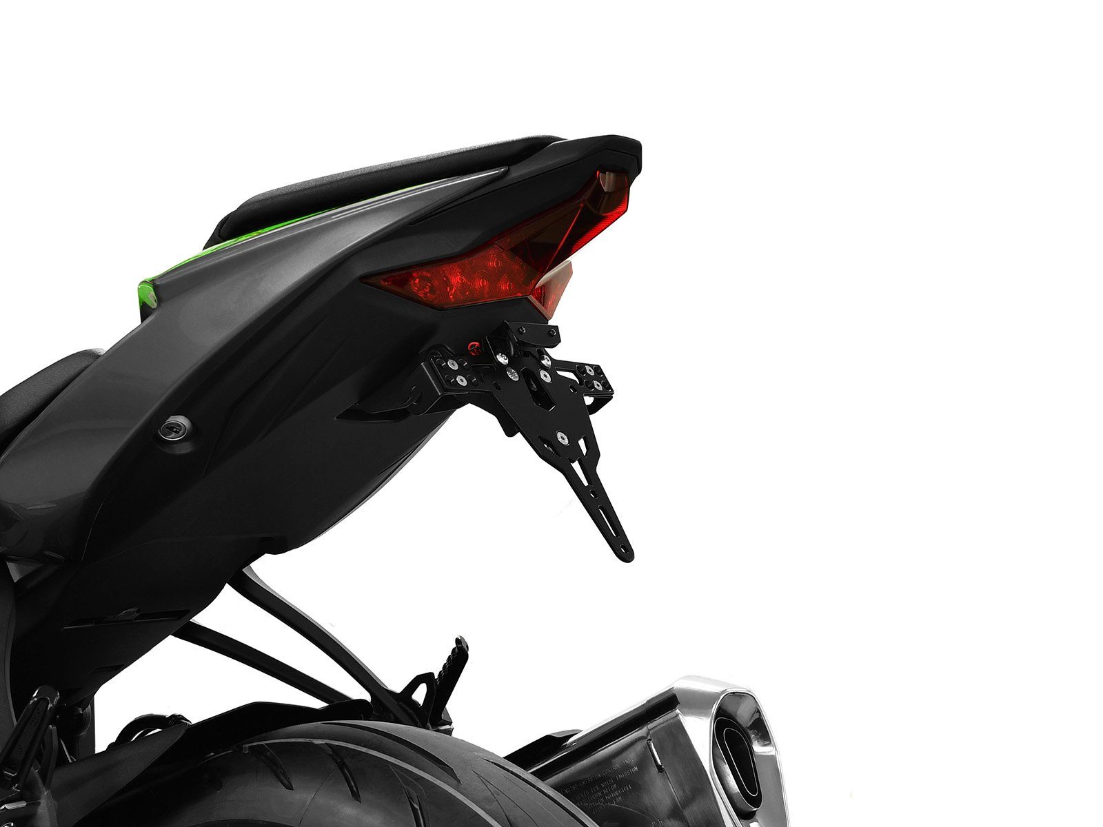 ZIEGER Kennzeichenhalter Pro Kennzeichenhalter kompatibel mit Kawasaki Ninja ZX-6R 636