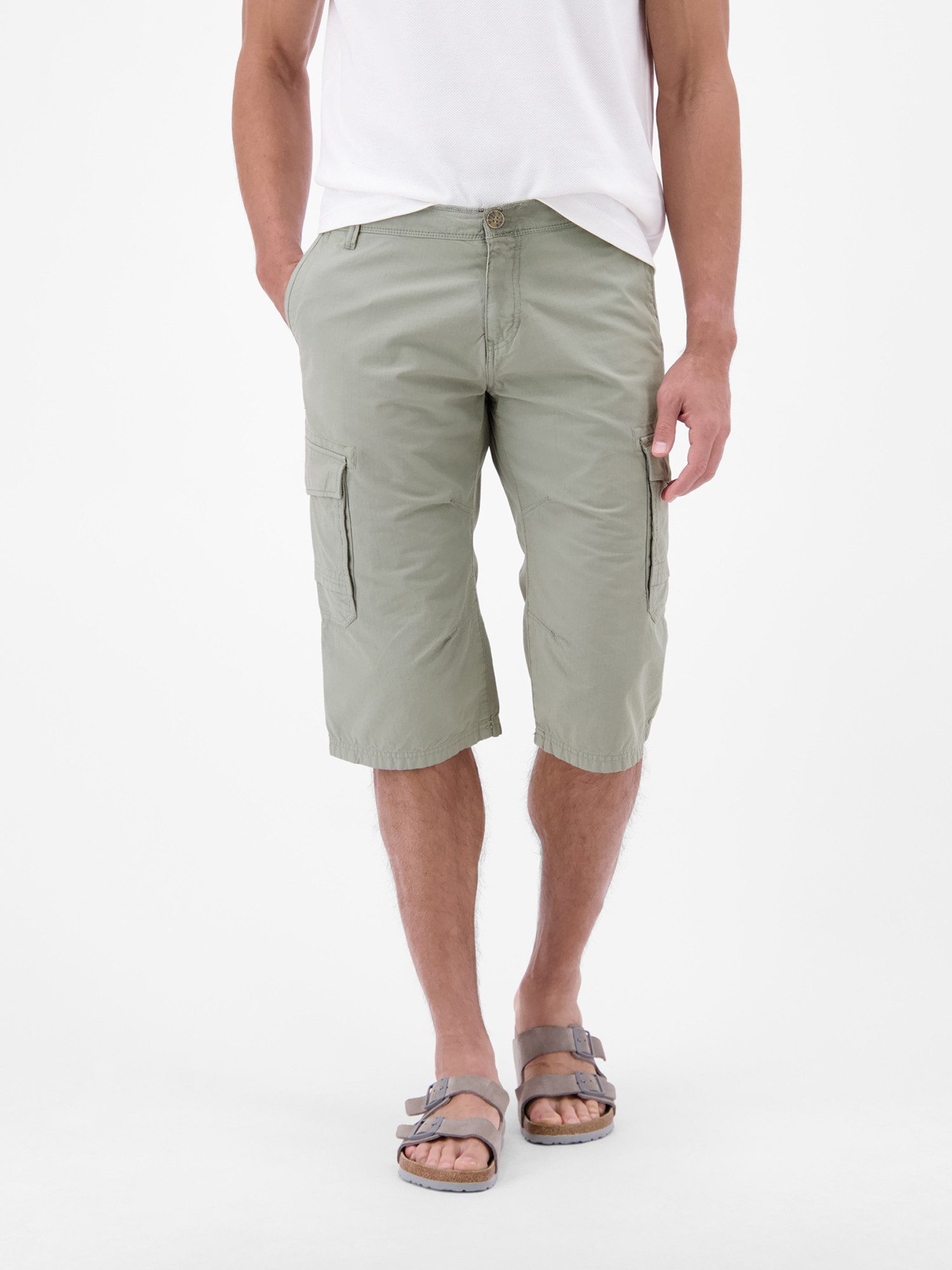 LERROS Cargoshorts Bermuda mit Cargotaschen, lang geschnitten