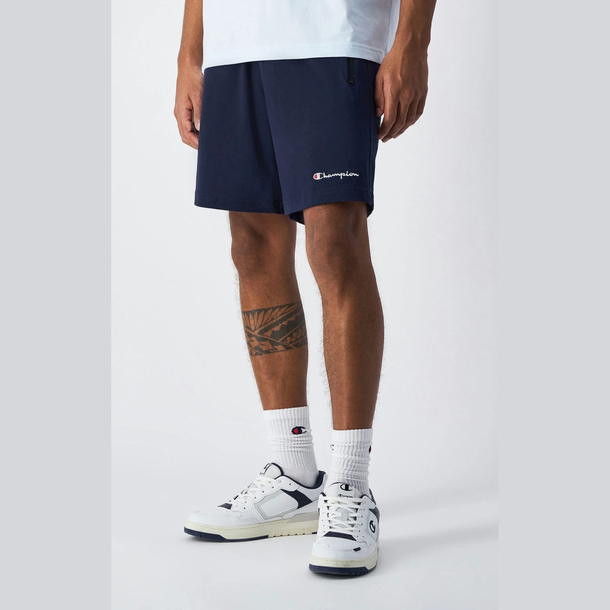Champion Shorts Slim Fit Herren Bermuda Shorts Leicht - Marineblau