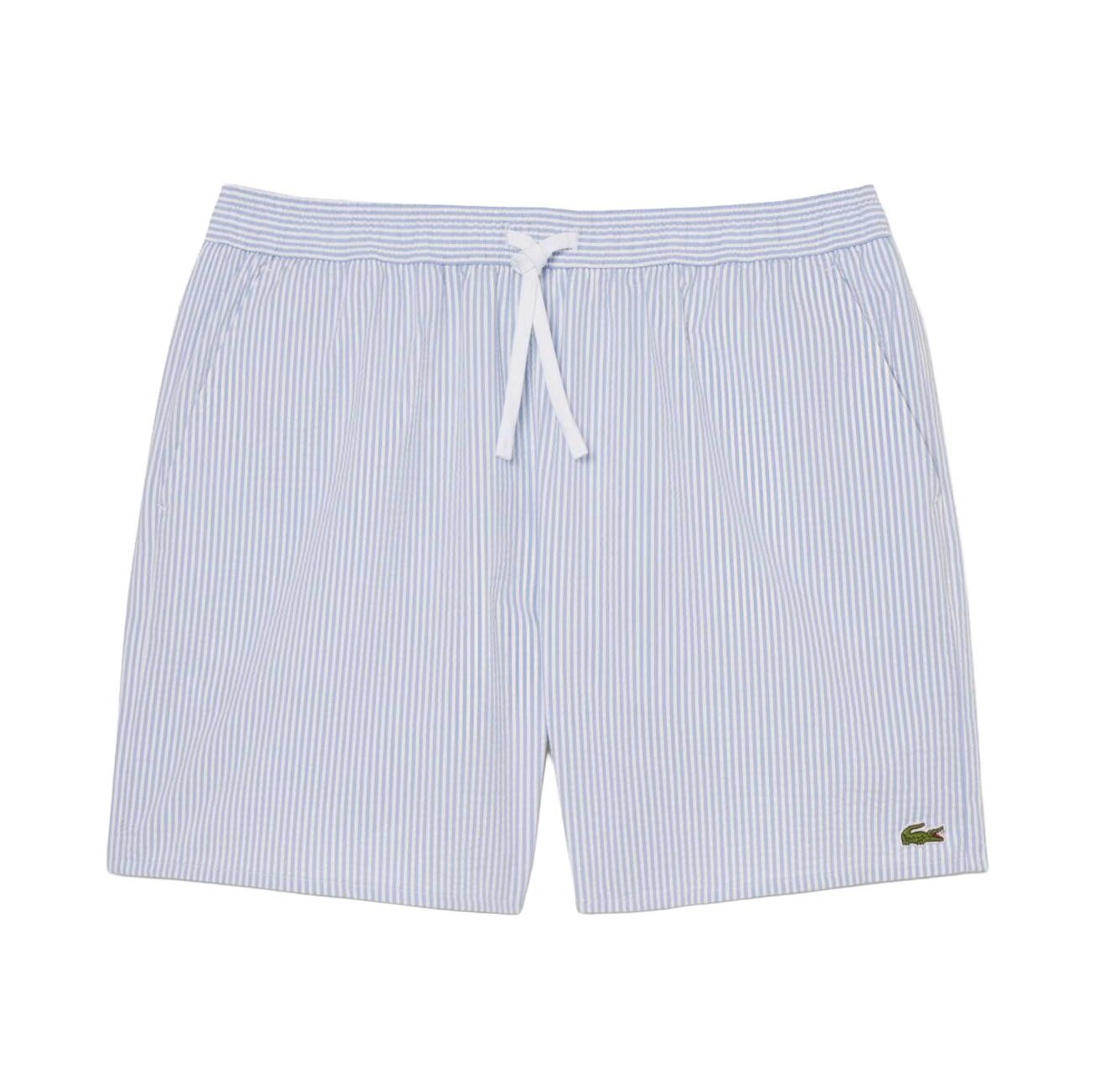 Lacoste Shorts Lacoste Striped Textured Swim Trunks
