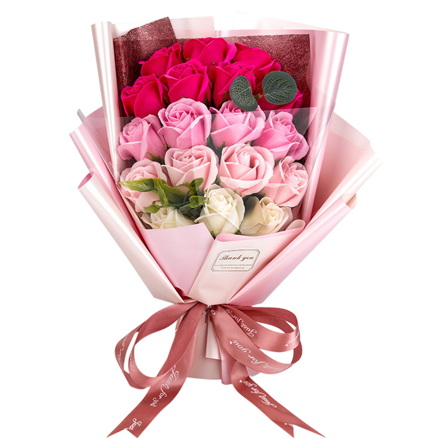 Kunstblume Rosenstrauß Seife Rosenblumenstrauß Seifenblume für günstig online kaufen