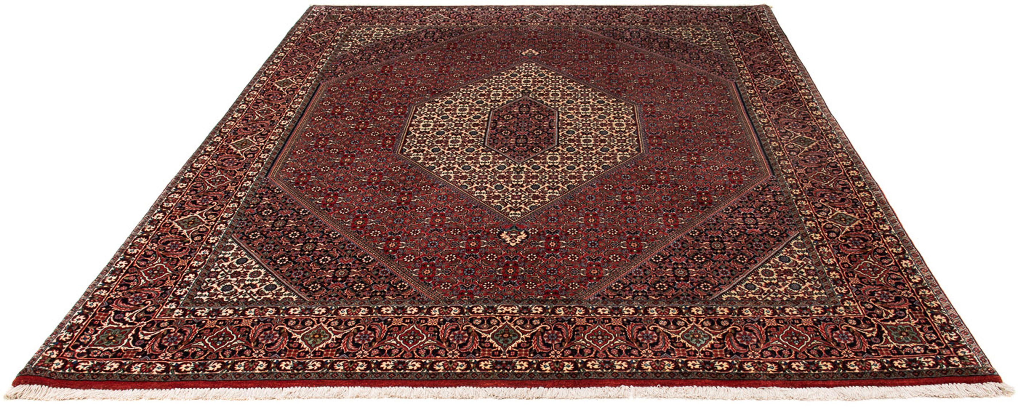 Orientteppich Perser - Bidjar - 237 x 200 cm - dunkelrot, morgenland, rechteckig, Höhe: 15 mm, Wohnzimmer, Handgeknüpft, Einzelstück mit Zertifikat