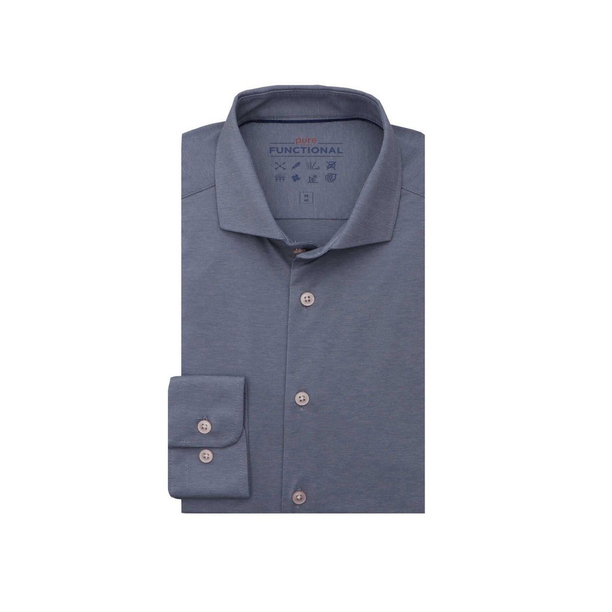 Pure The Functional Shirt Grau Blau - Größe 37 günstig online kaufen