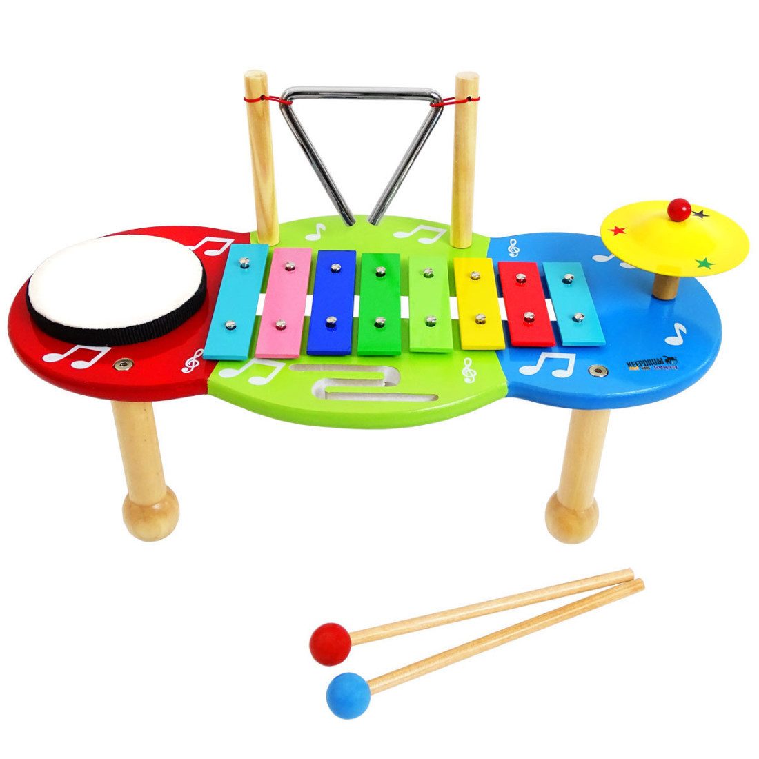 keepdrum Glockenspiel keepdrum LLT4 Musiktisch für Kinder