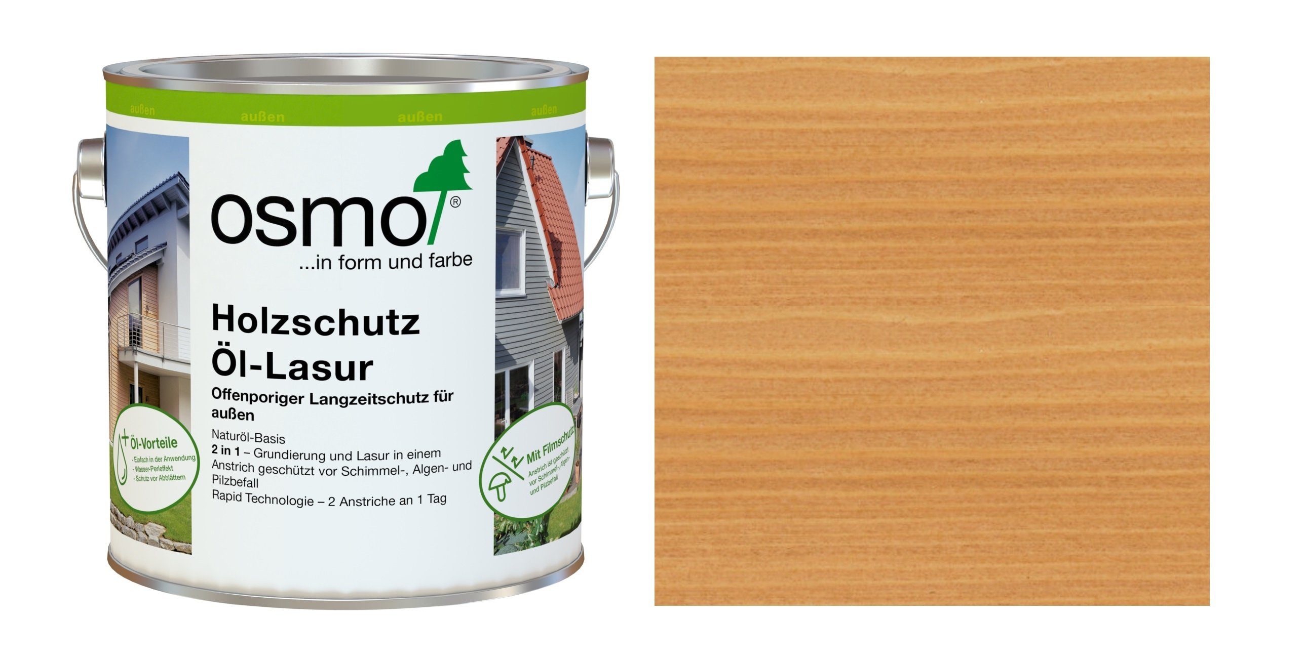 Holzschutzlasur, Doppelte Reichweite durch hohen Ölanteil – spart Zeit und Geld!