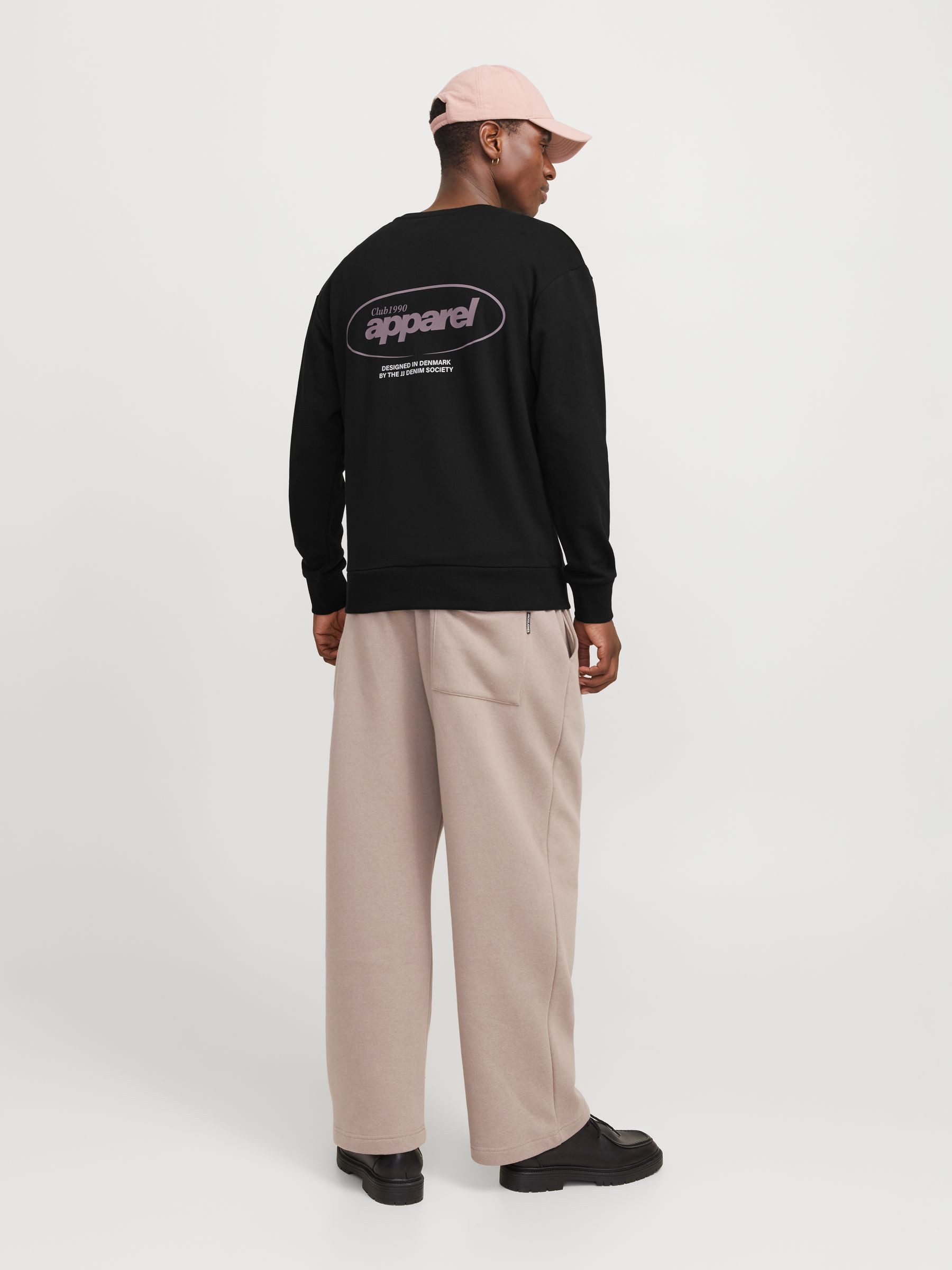 Jack & Jones Sweatshirt Pullover mit Rundhals, Logo Front & Rücken JJEBRADLEY GRAPHIC SWEAT CREW NOOS