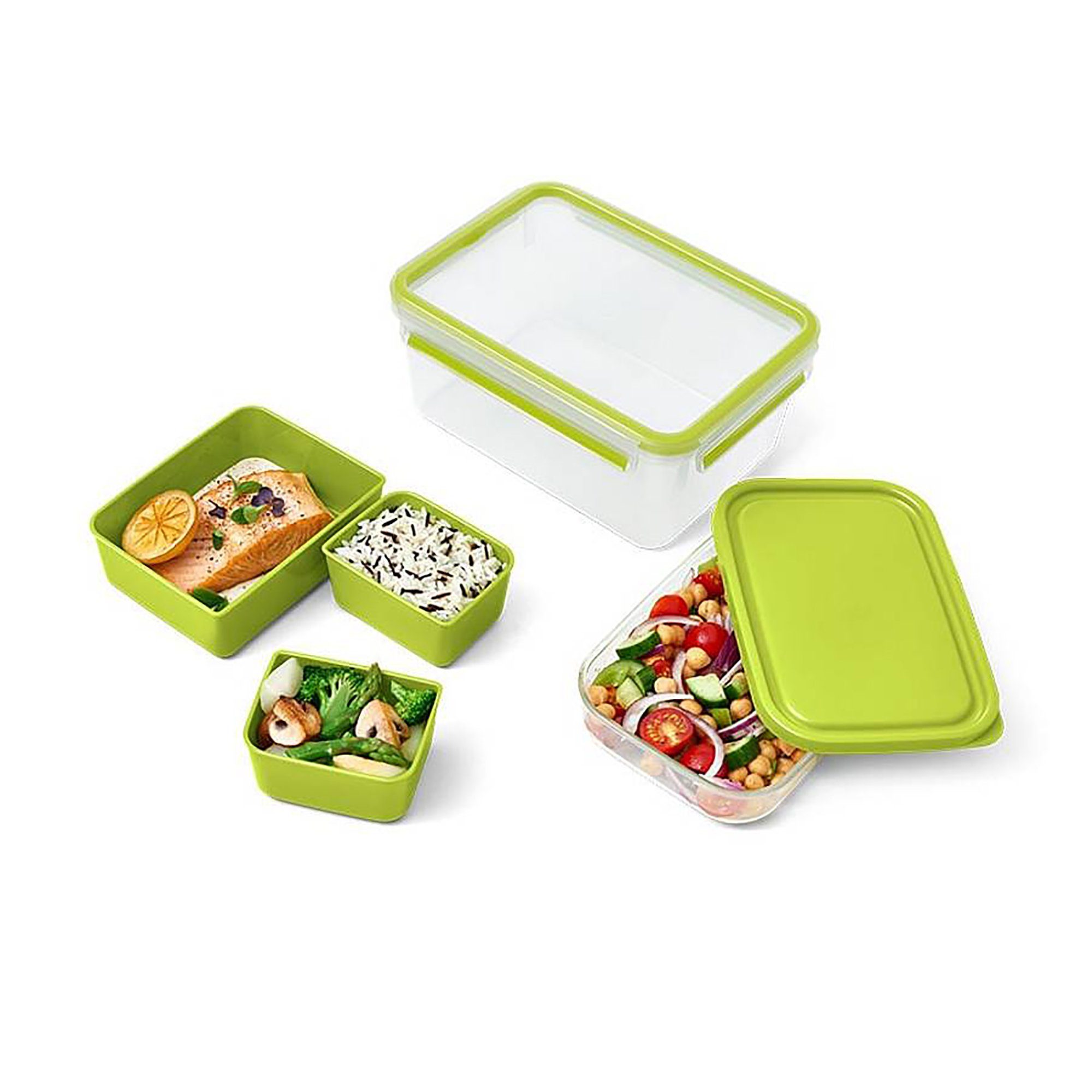 (1-tlg) mit Emsa Lunchbox Lunchbox XL Kunststoff, Clip Einsätzen Go,