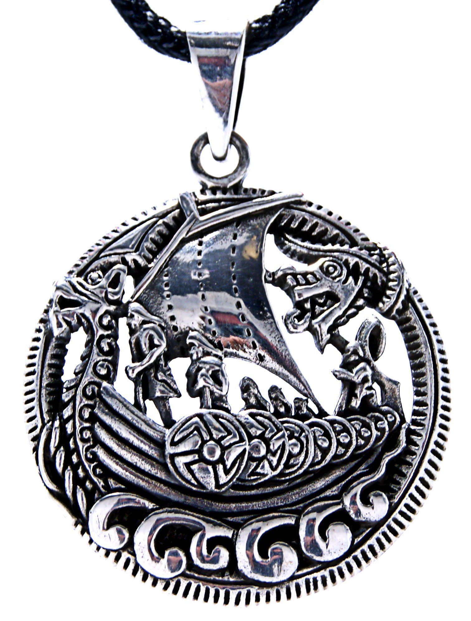 Midgardschlange Keltischer Knoten Anhänger Silber 925 Wikinger Schmuck b567-1 