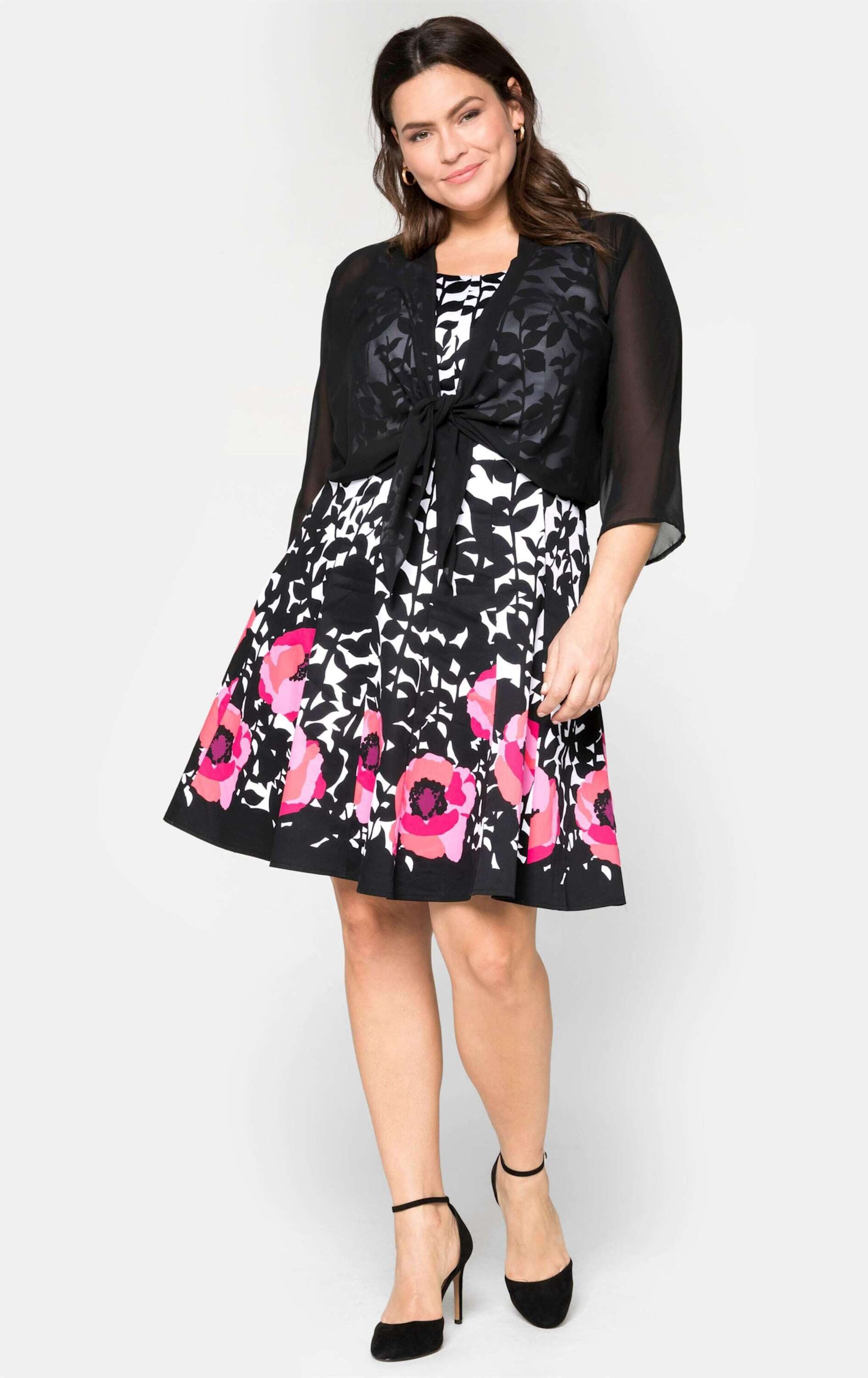 Sheego Blusenblazer Bolero 3/4-Arm