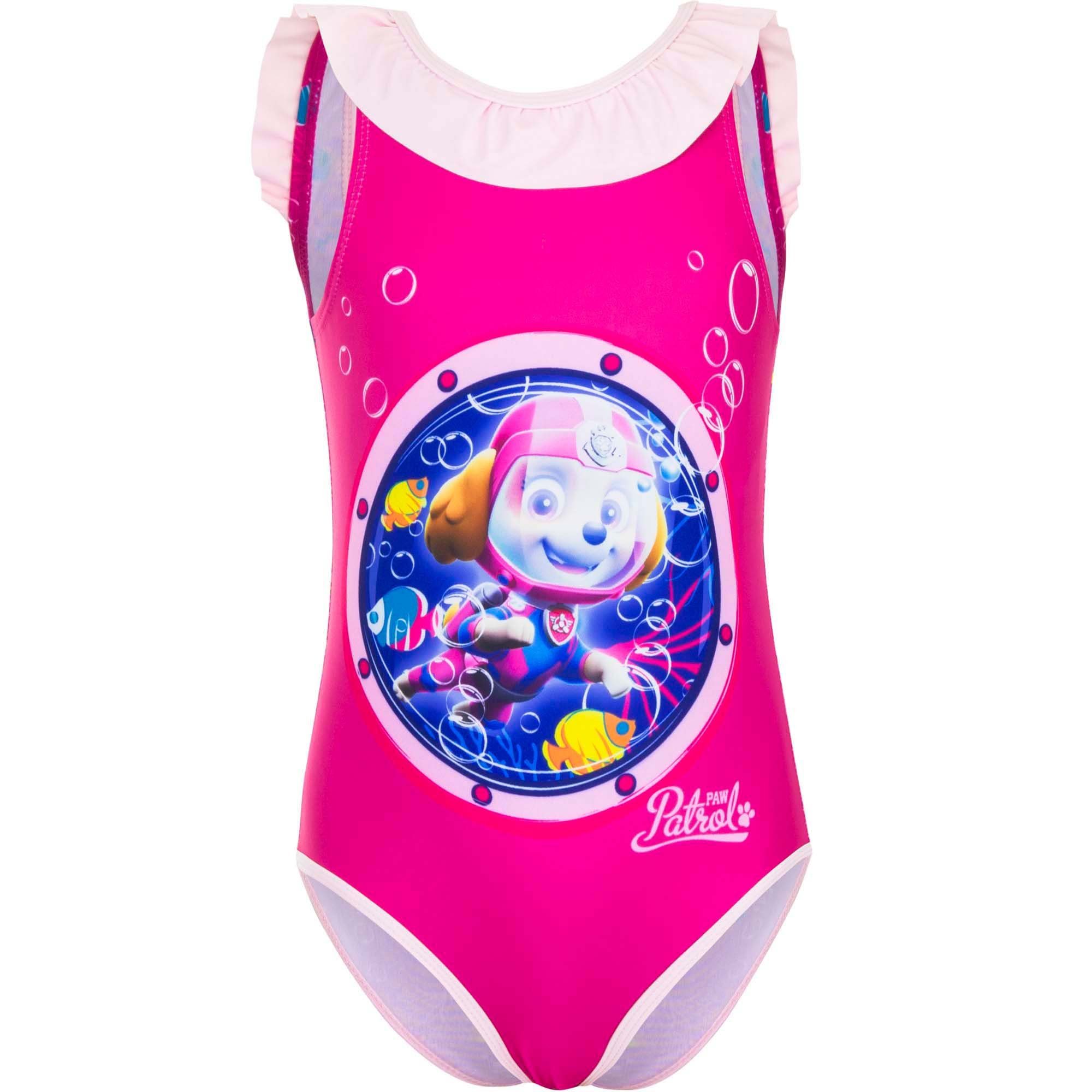 PAW PATROL Badeanzug Kinder Mädchen Bademode Gr. 98 -116 Pink | Badeanzüge